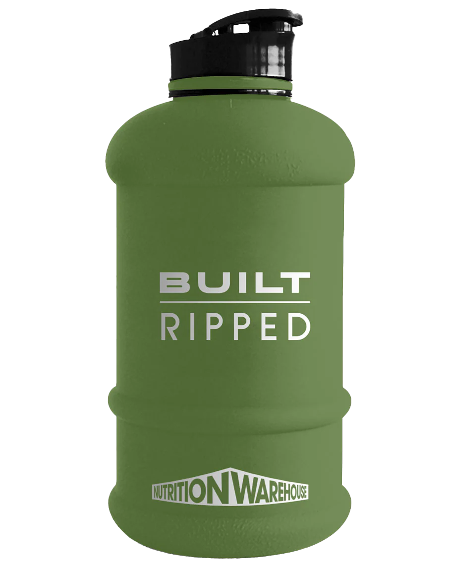 1.3 Litre Bottle (Built Ripped - Khaki) by Nutrition Warehouse