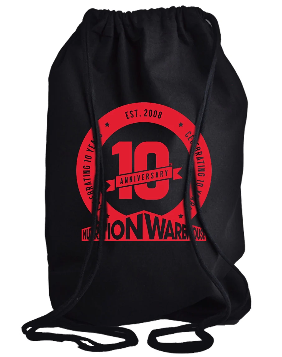 10 Year Celebration Drawstring Bag by Nutrition Warehouse - Image 3