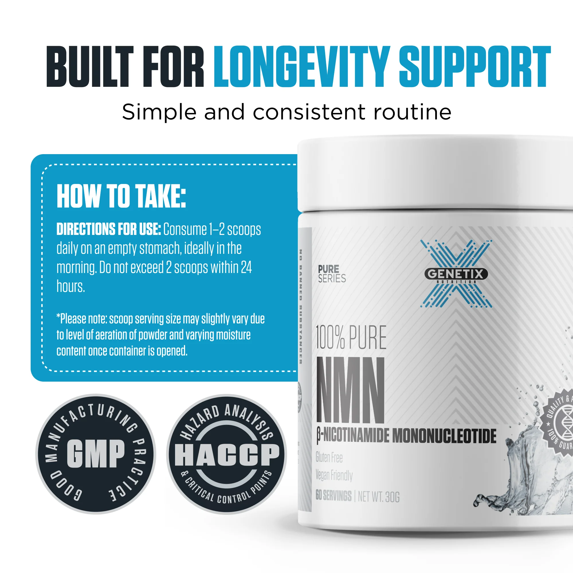 100% Pure NMN Powder by Genetix Nutrition - Image 6