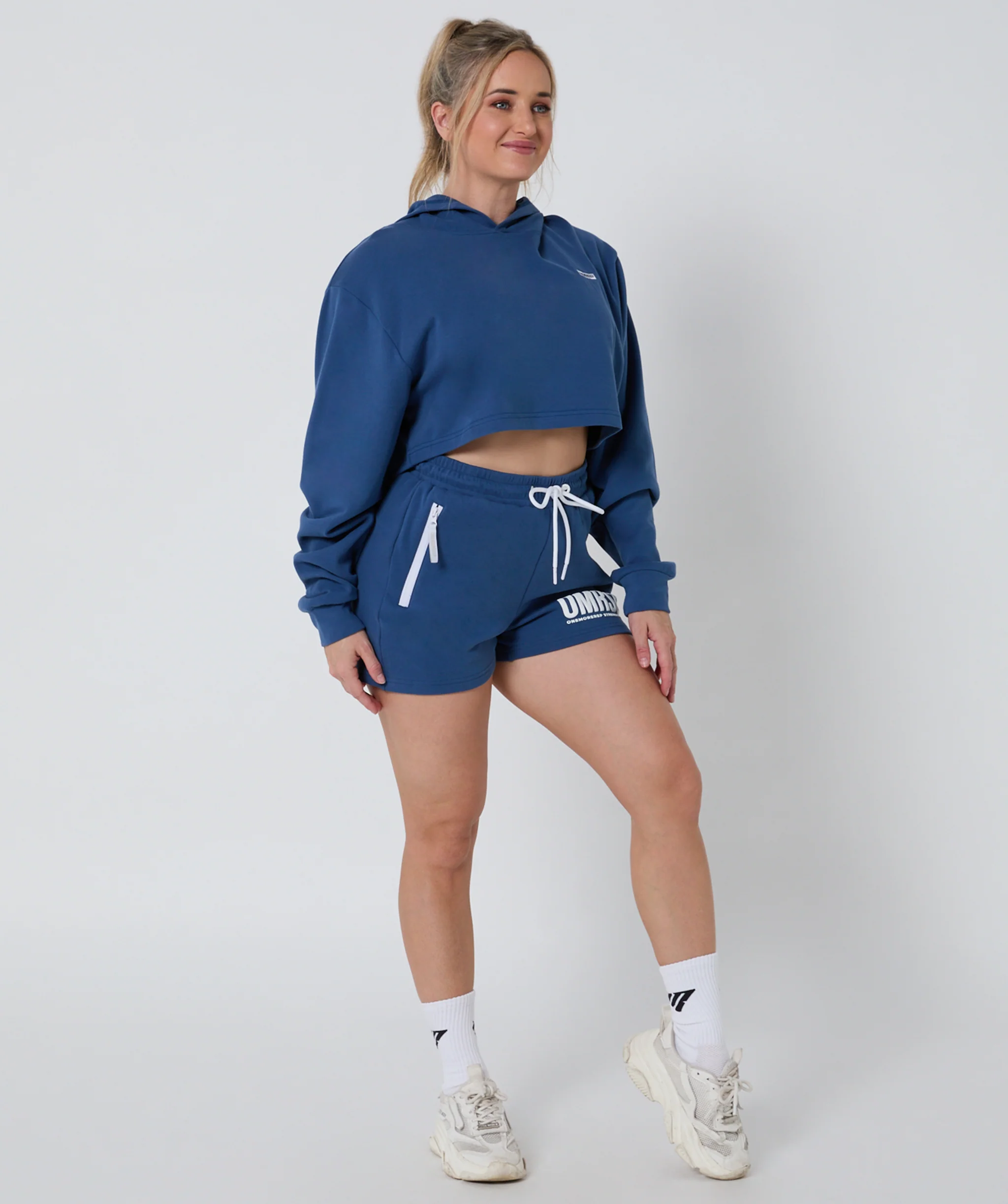 Ambition Crop Hoodie Burleigh Blue by OneMoreRep - Image 8