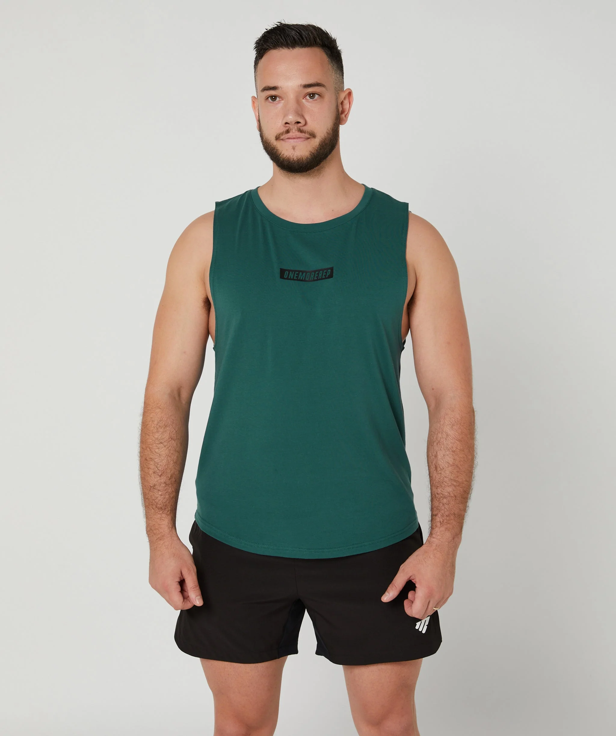Apex Muscle Tee (Deep Teal) by OneMoreRep