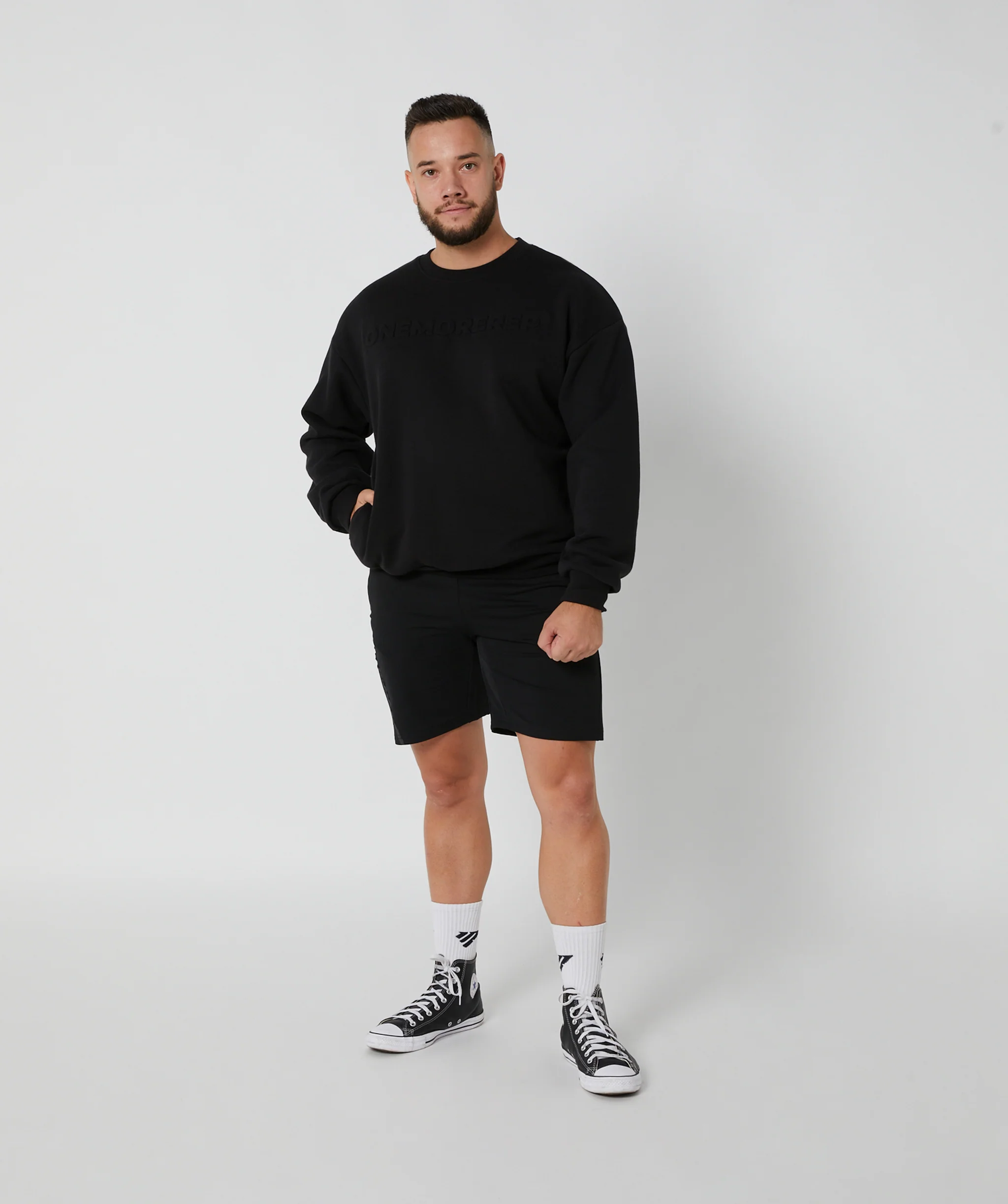 Boss Crewneck Jumper (Black) by OneMoreRep - Image 4