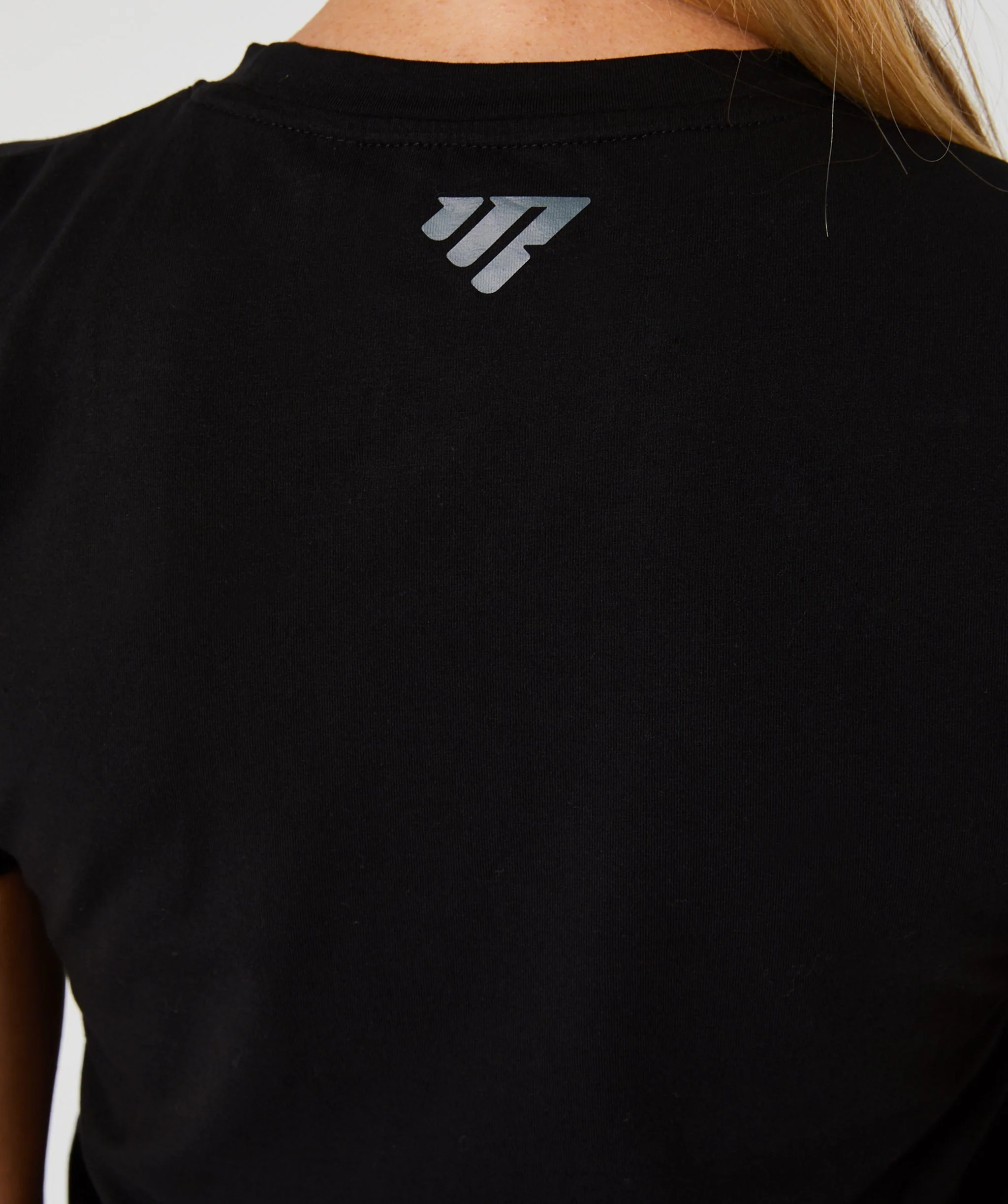 Core Crop Fitted Tee (Black) by OneMoreRep - Image 3