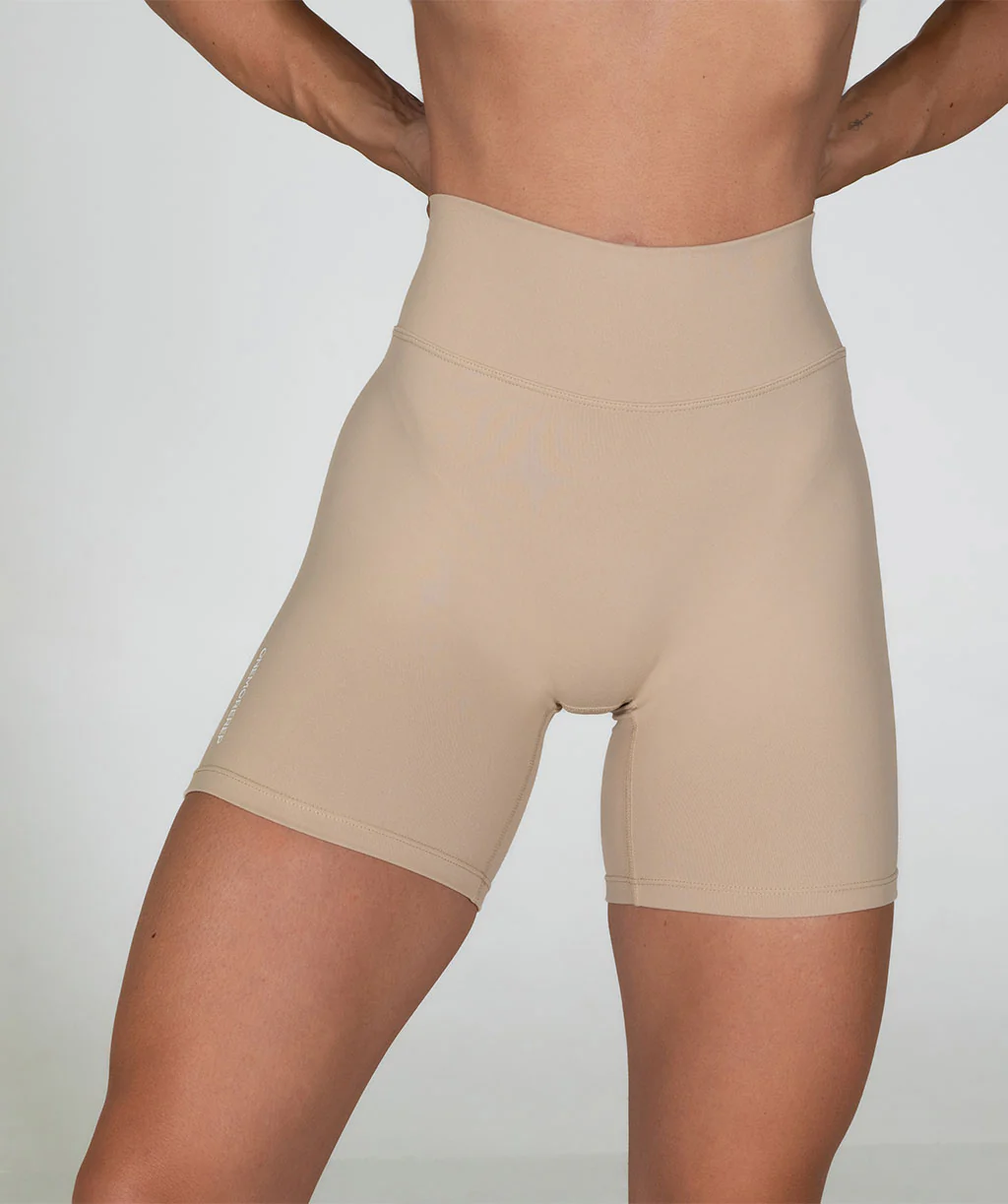 Core Invisible Scrunch Shorts (Almond) by OneMoreRep - Image 2