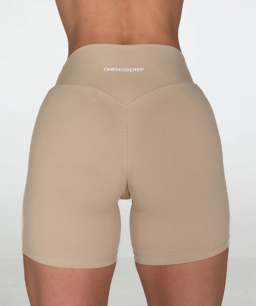 Core Invisible Scrunch Shorts (Almond) by OneMoreRep - Image 3