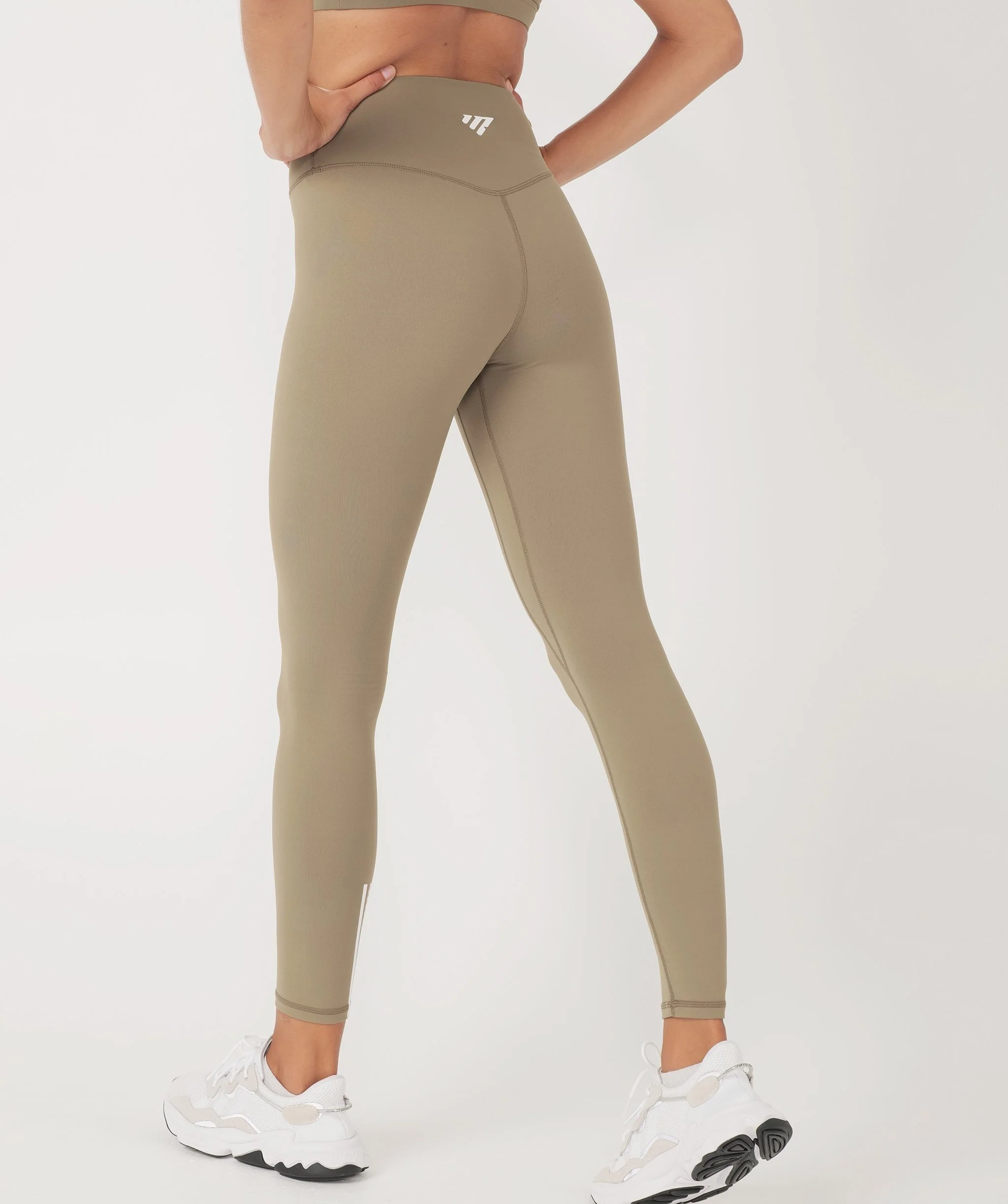 Core Leggings - Full Length (Khaki) by OneMoreRep