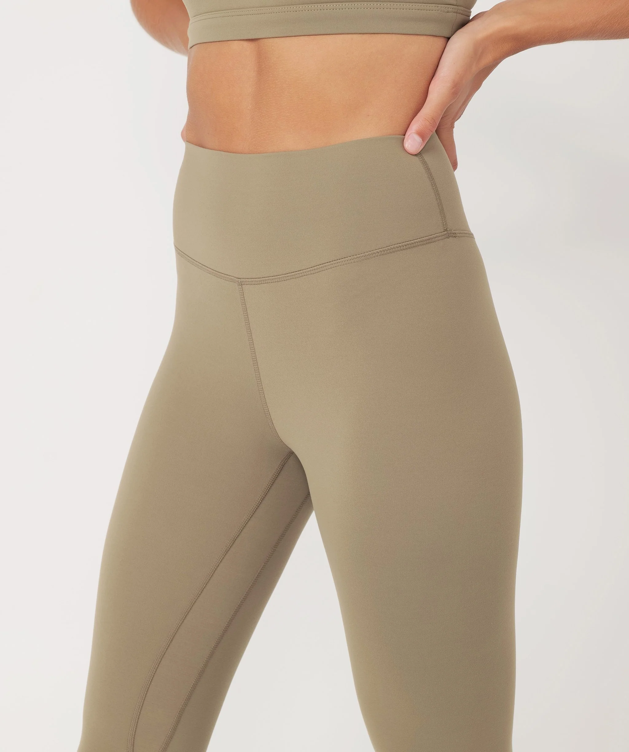 Core Leggings - Full Length (Khaki) by OneMoreRep - Image 6