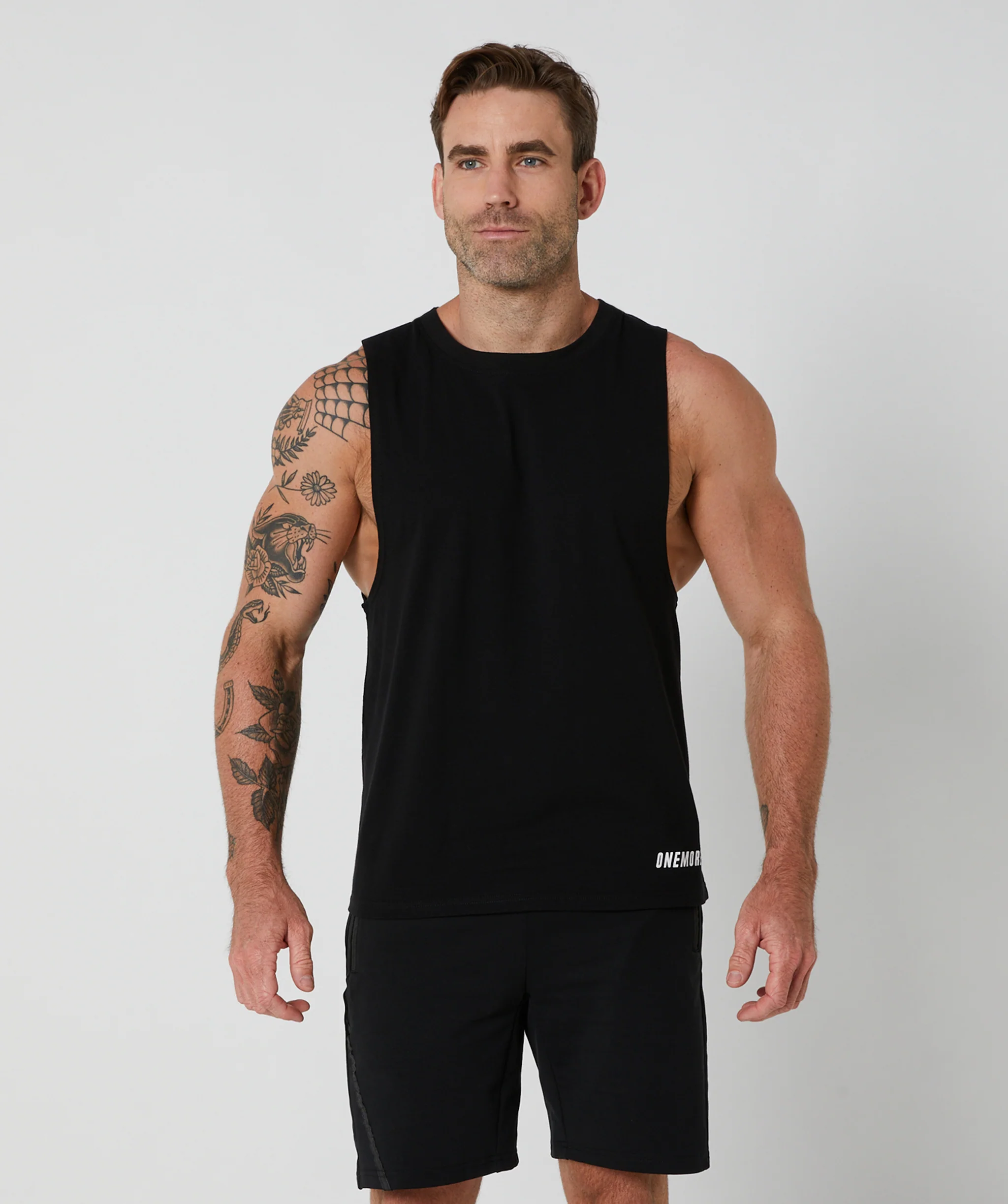 Core Muscle Tee Black by OneMoreRep