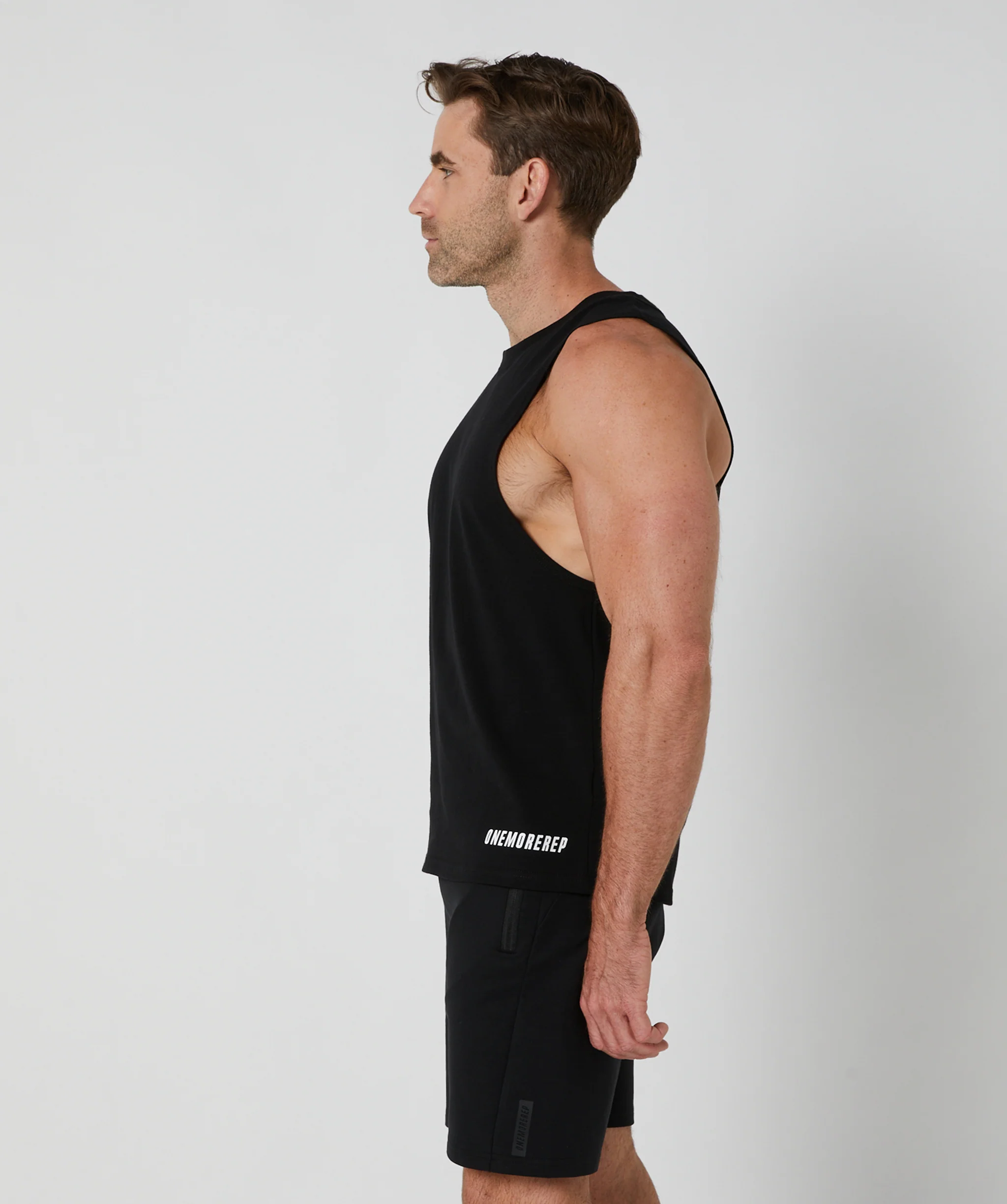 Core Muscle Tee Black by OneMoreRep - Image 3