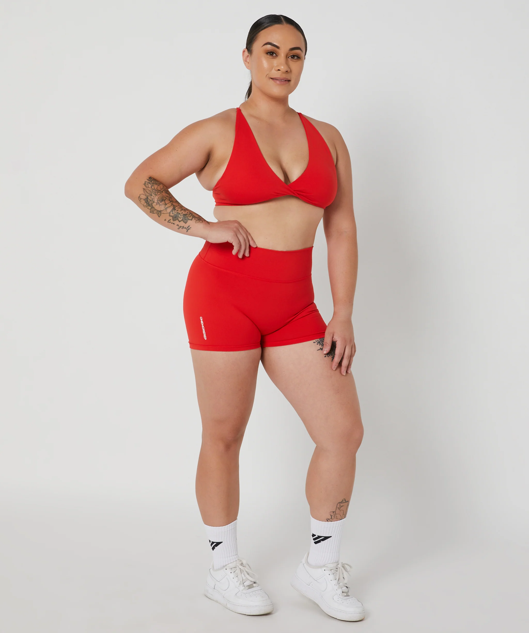 Core Scrunch True Booty Shorts Crimson by OneMoreRep - Image 11