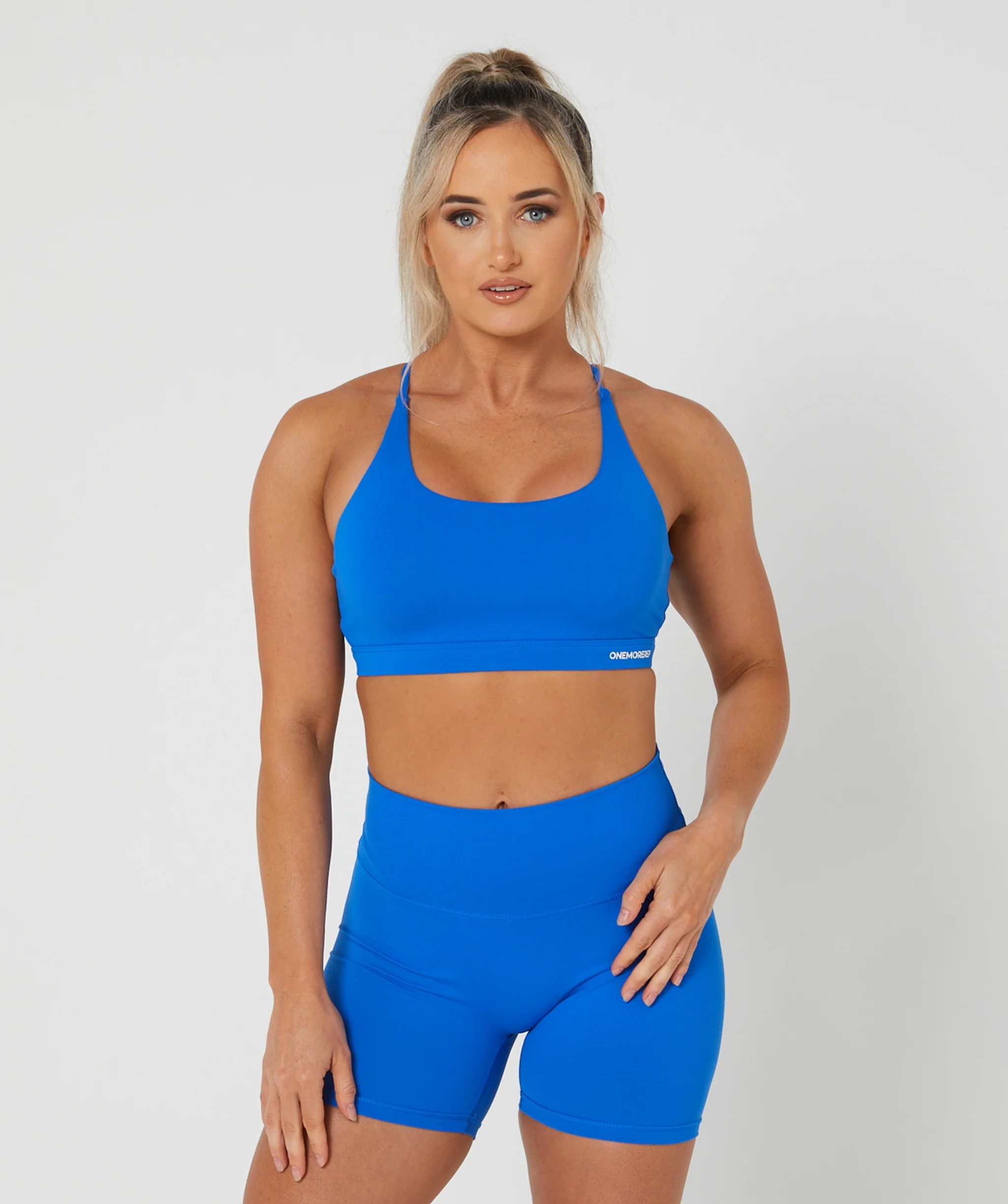 Core Strappy Sports Bra (Electric Blue) by OneMoreRep - Image 6
