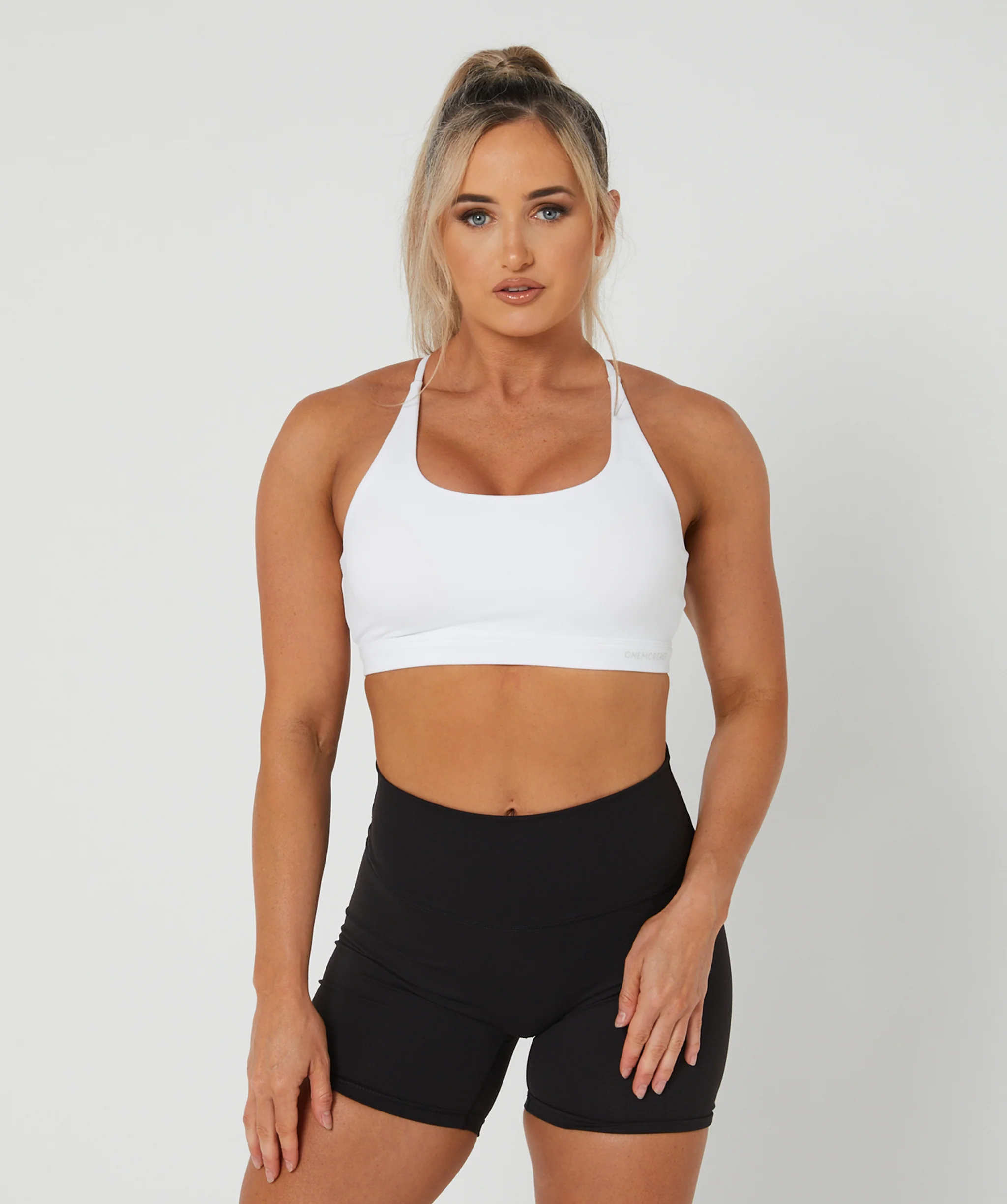 Core Strappy Sports Bra (White) by OneMoreRep - Image 6