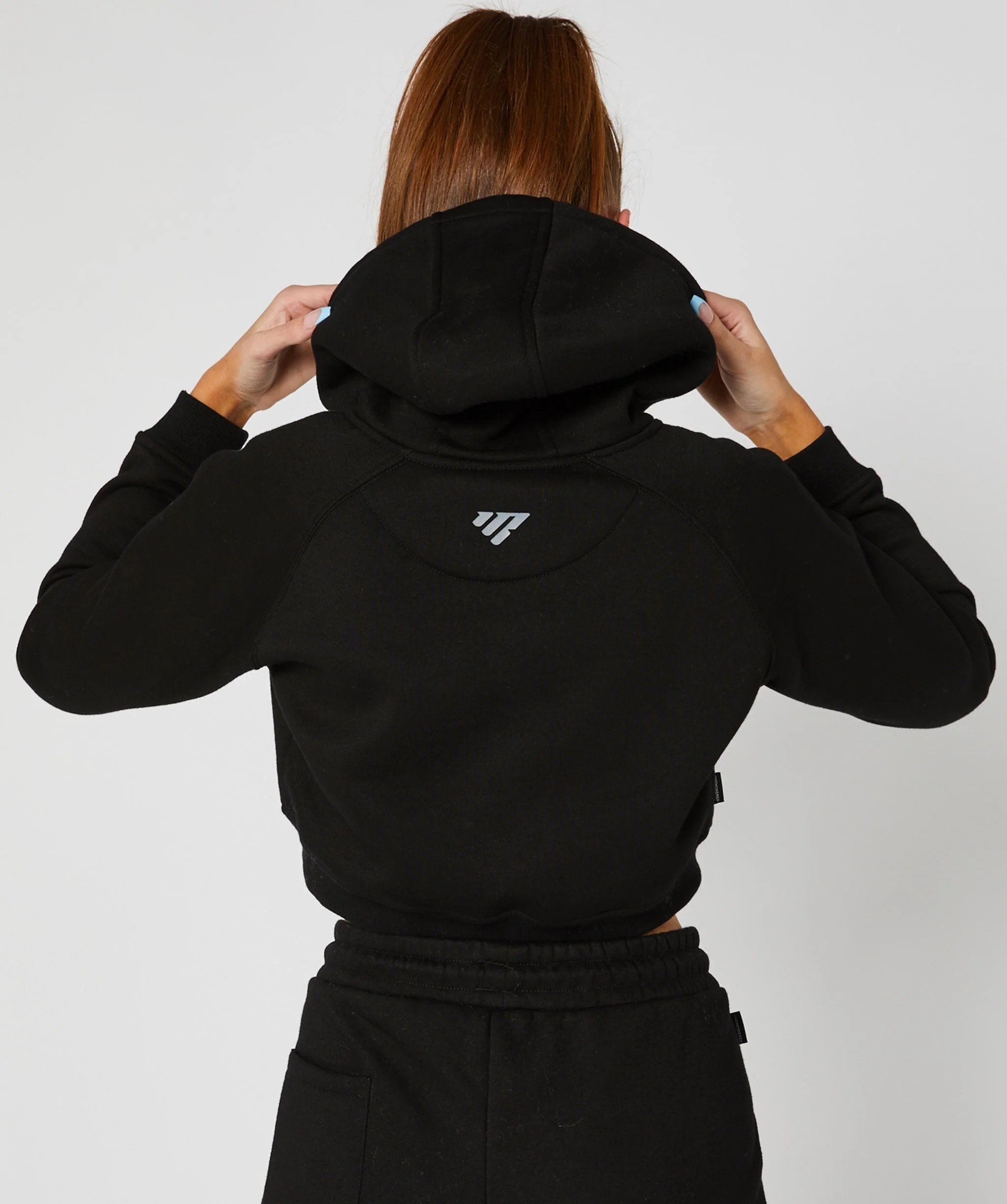 Crop Pullover Hoodie (Black) by OneMoreRep - Image 26