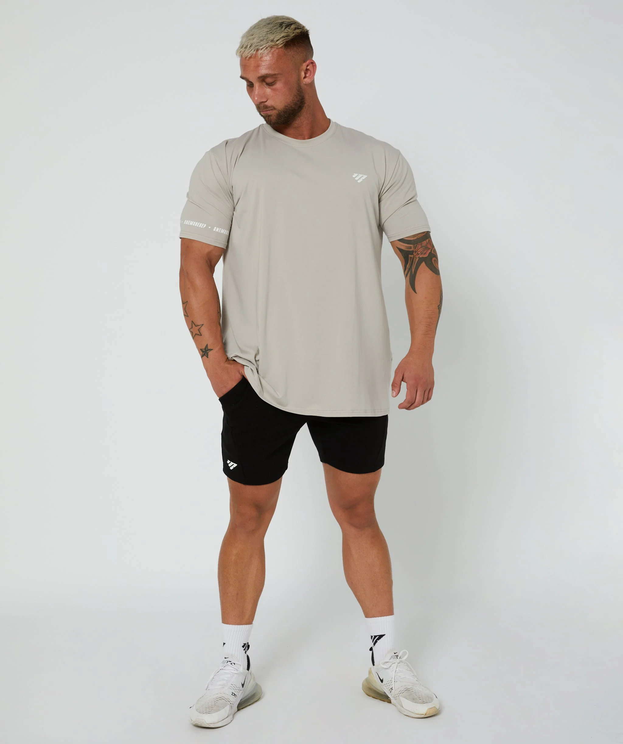 Flex Standard T-Shirt (Stone) by OneMoreRep