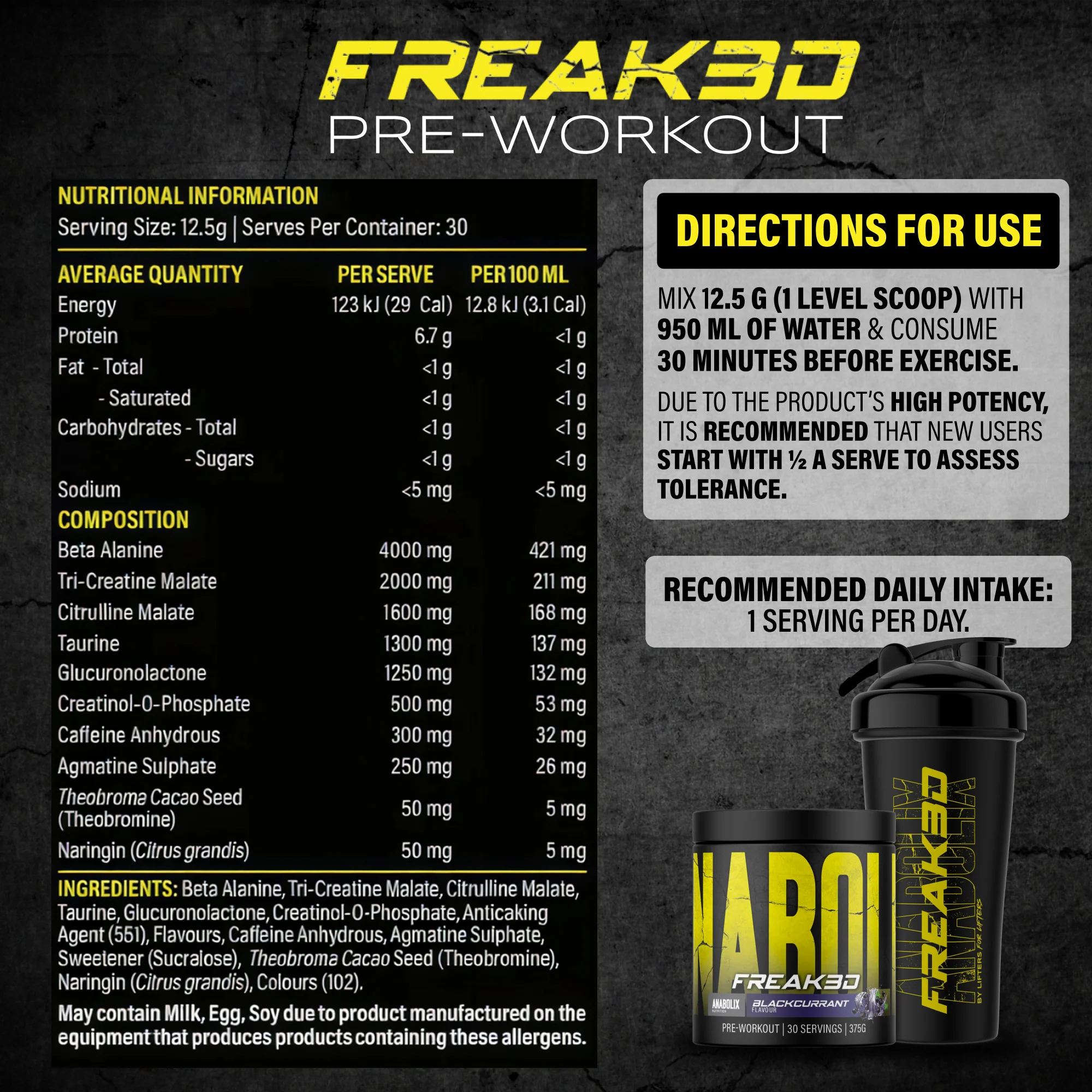 Freak3d Pre-Workout by Anabolix Nutrition - Image 14