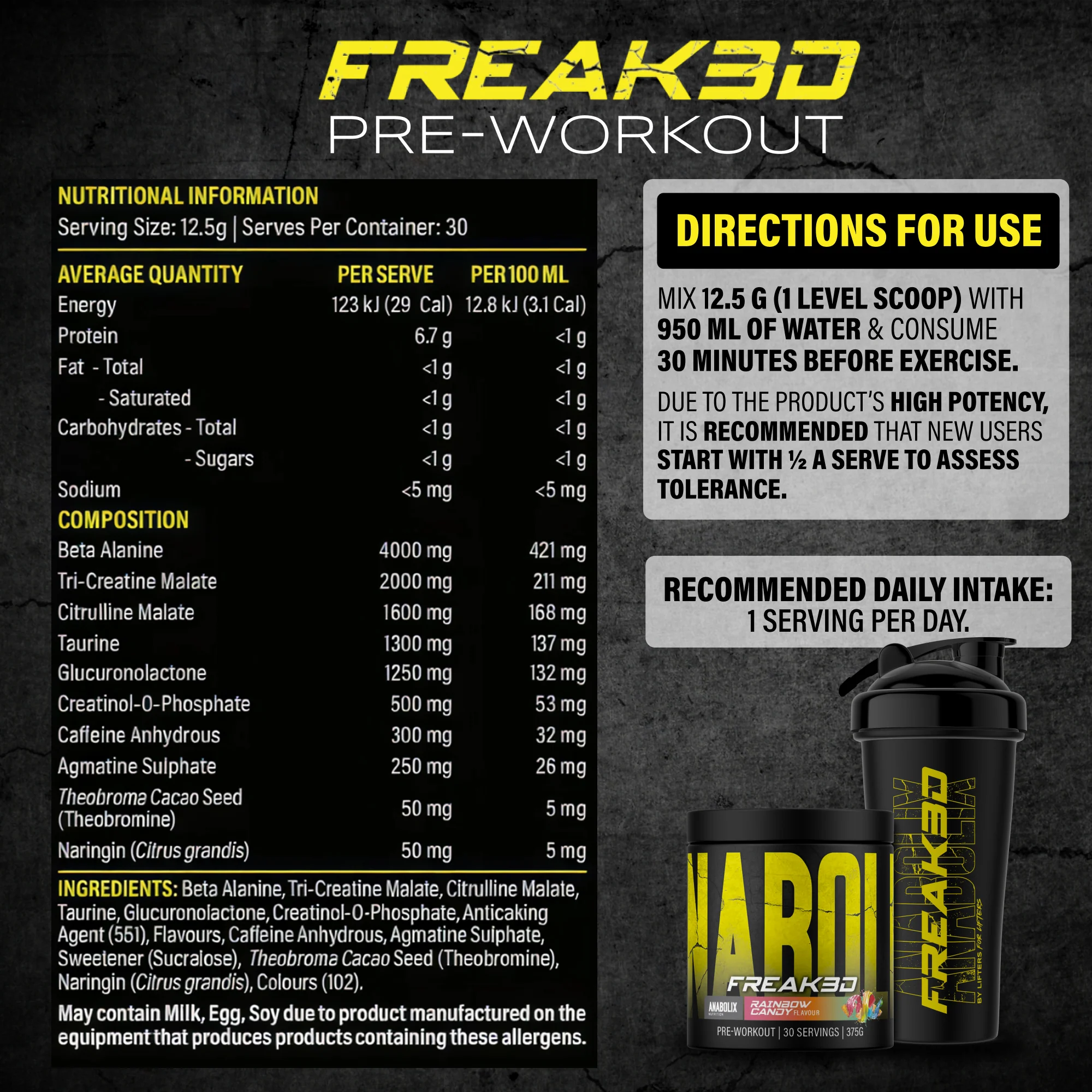 Freak3d Pre-Workout by Anabolix Nutrition - Image 21