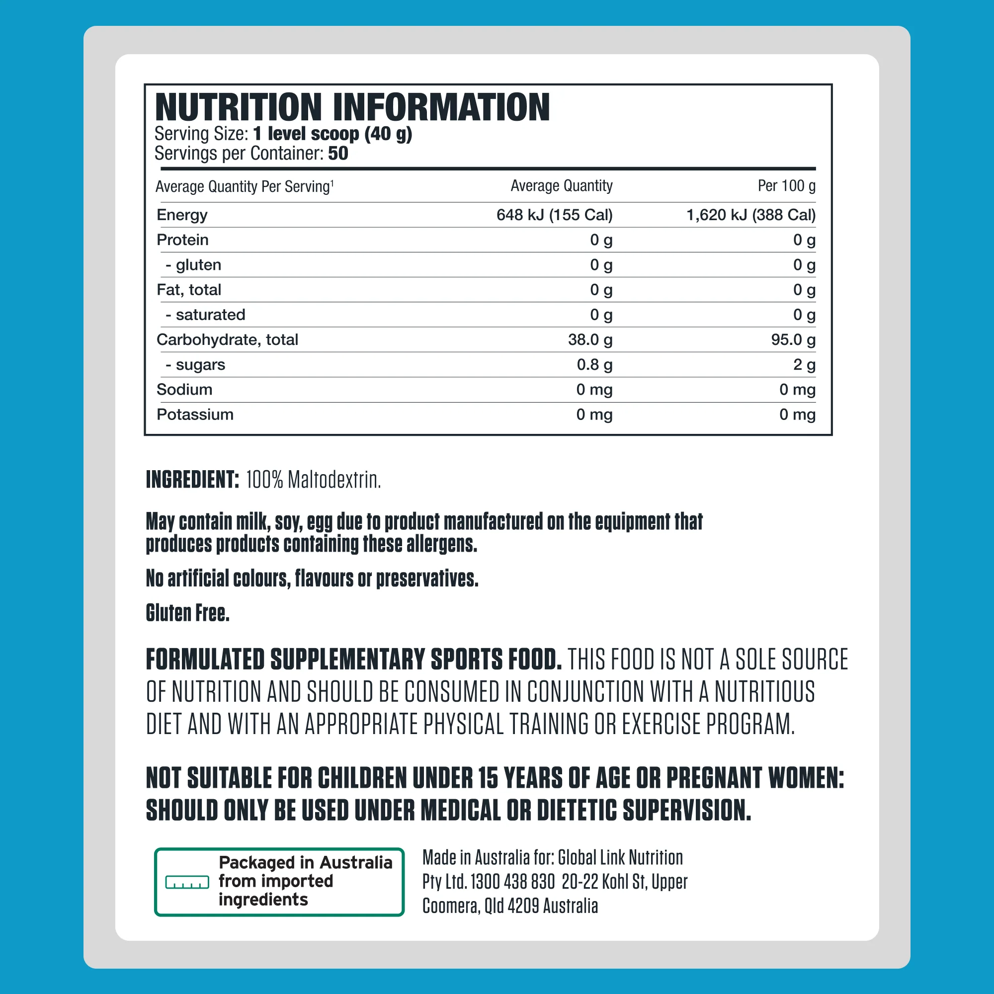 100% Pure Glyco Load by Genetix Nutrition - Image 5