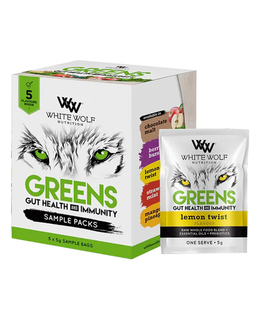Greens Gut Health & Immunity Sample Box by White Wolf Nutrition