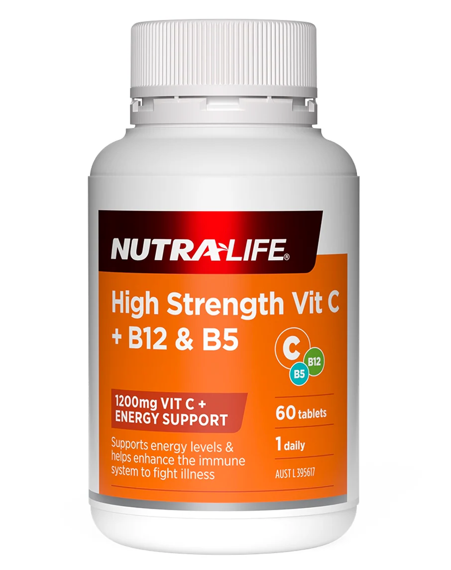 High Strength Vitamin C + B12 & B5 by Nutra Life