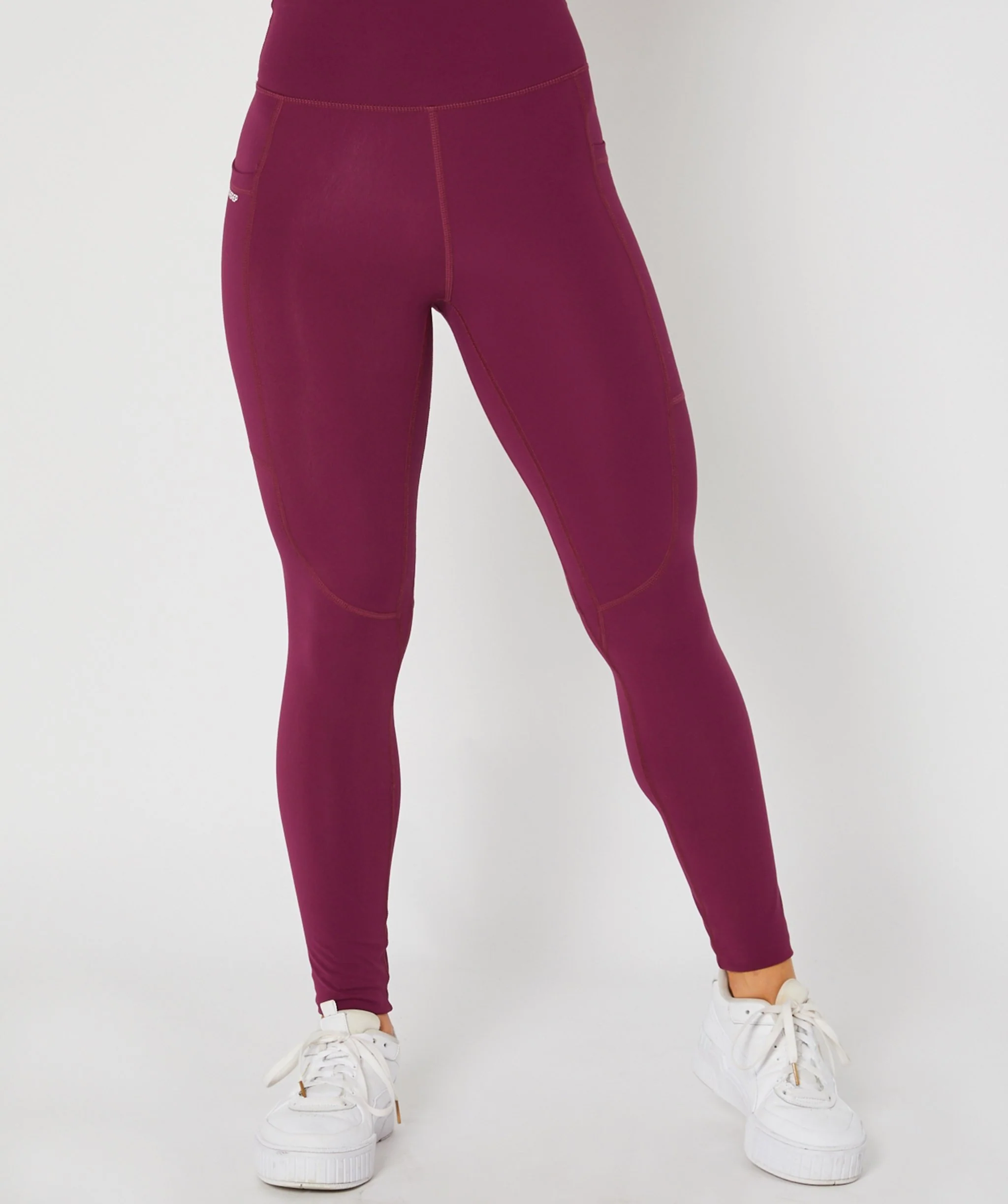 Hype Pocket Full Length Leggings (Berry) by OneMoreRep - Image 10