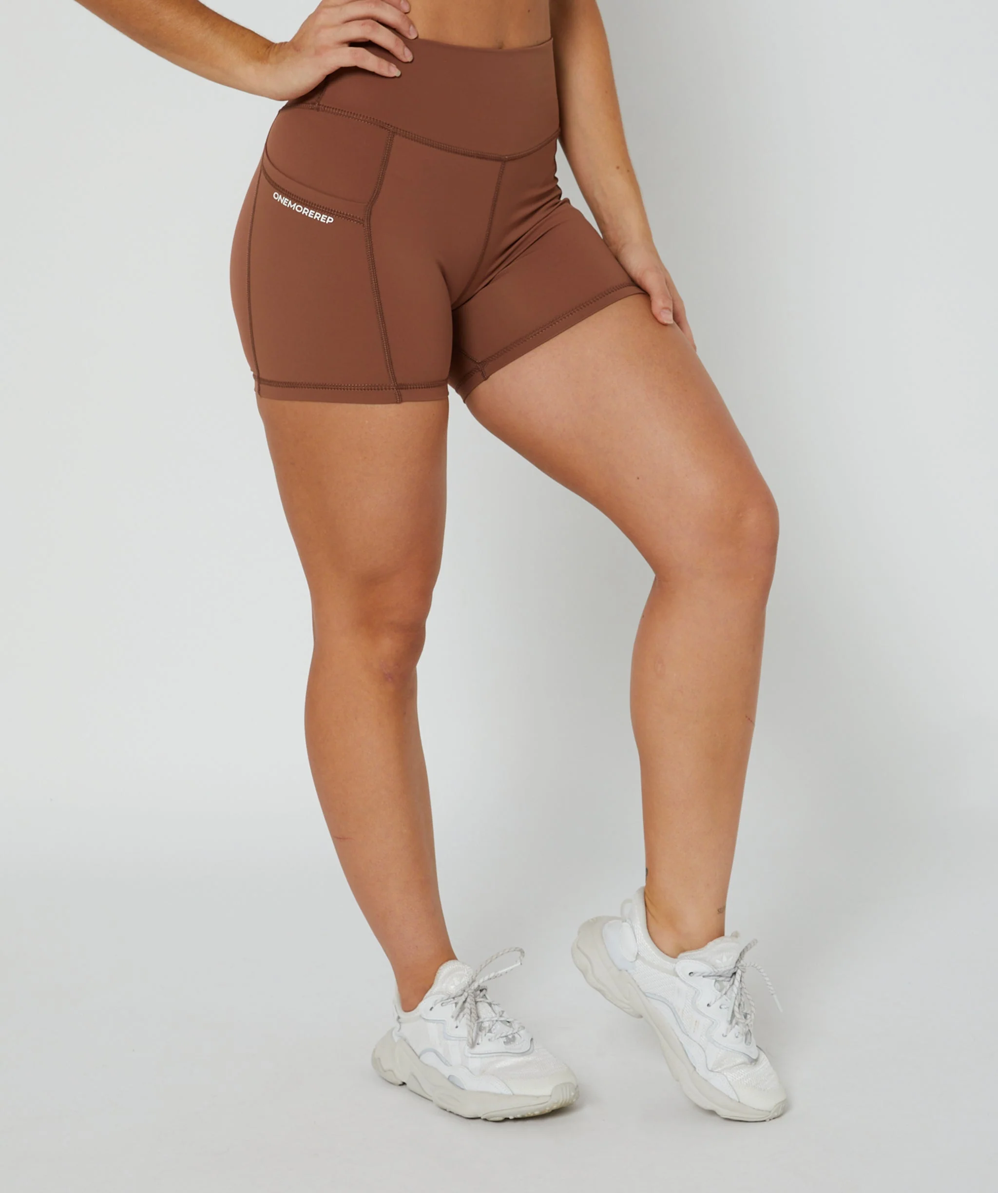 Hype Pocket Shorts (Mocha) by OneMoreRep - Image 2