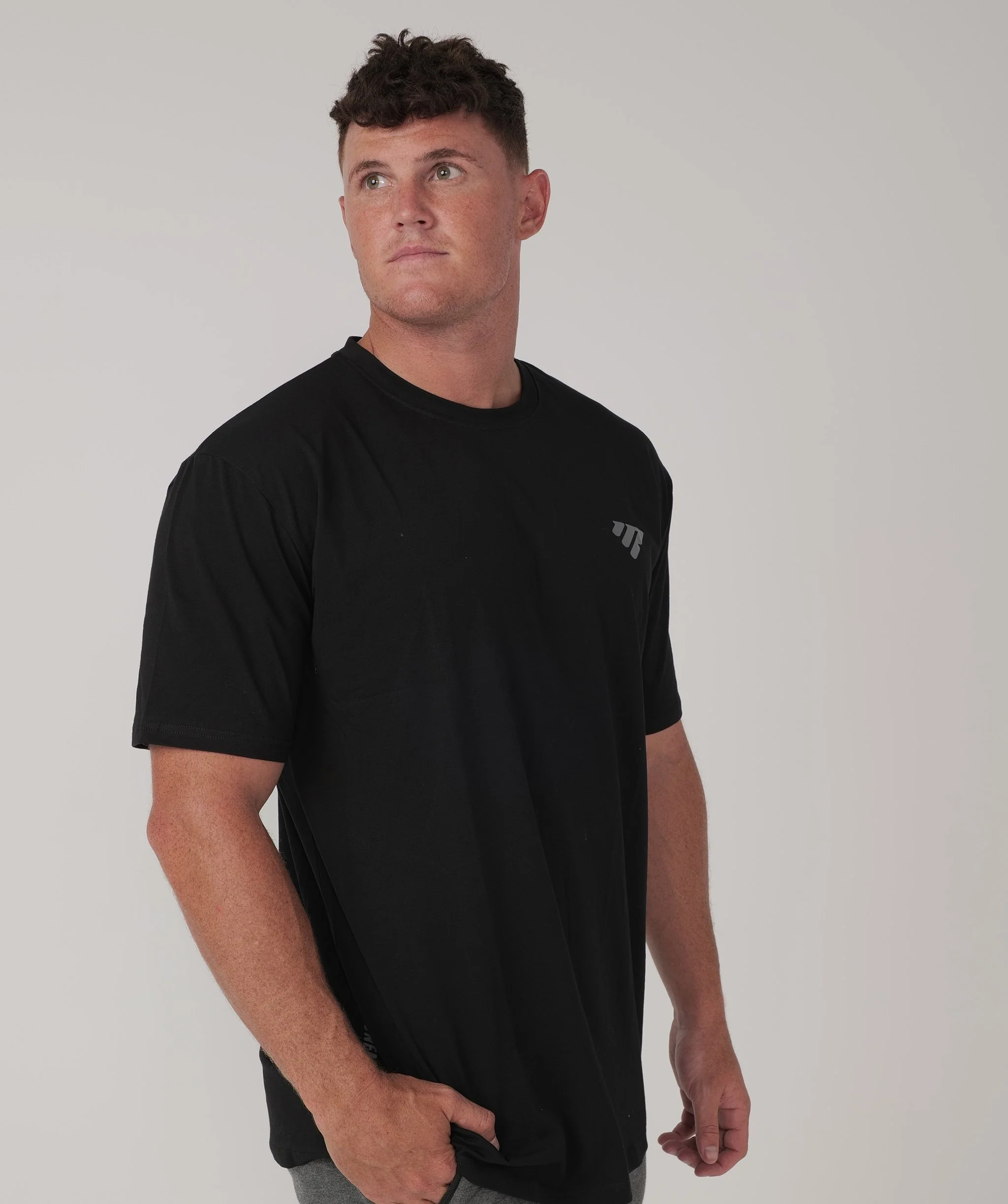 Iconic Balance Tee (Black) by OneMoreRep
