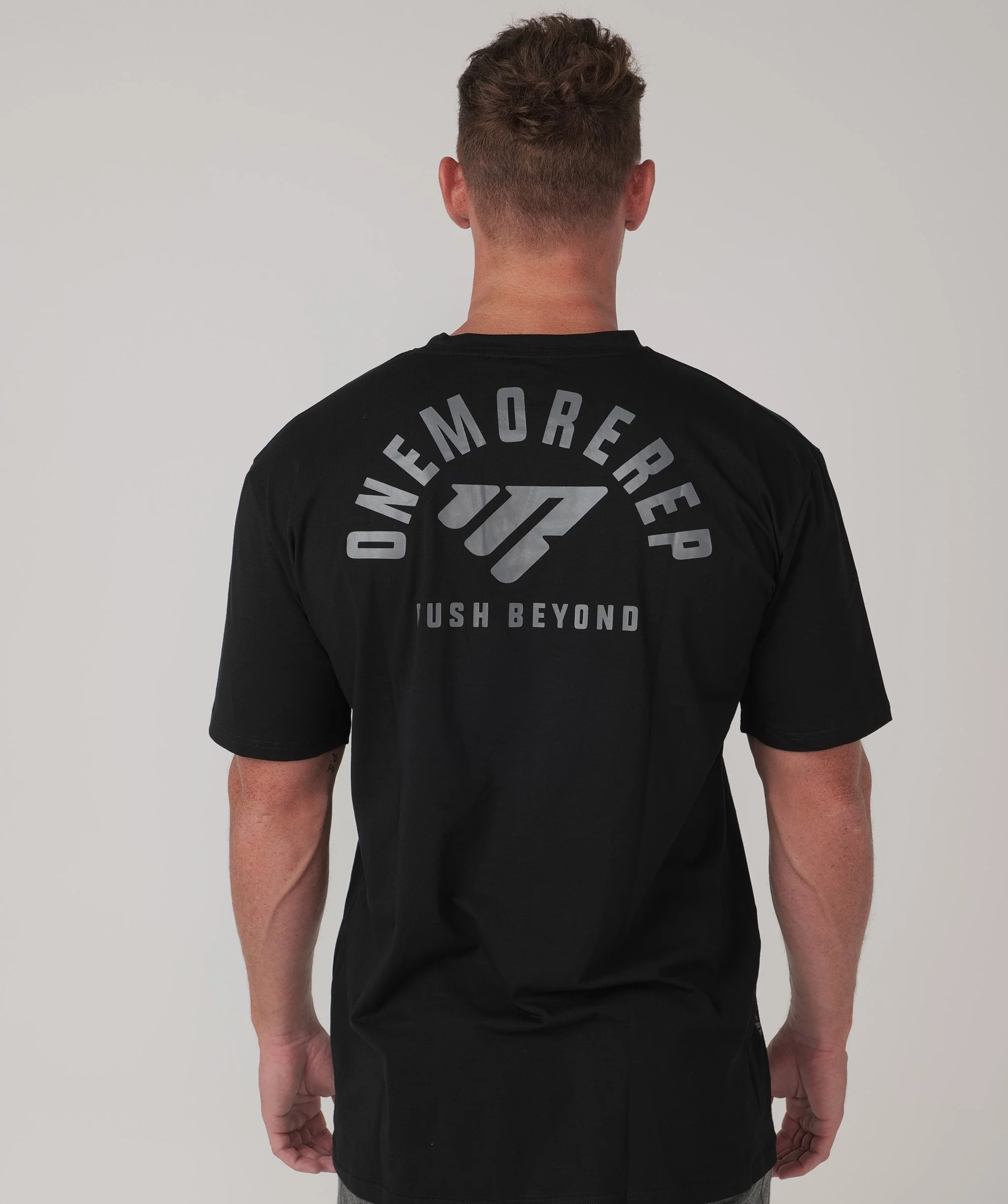 Iconic Balance Tee (Black) by OneMoreRep - Image 2