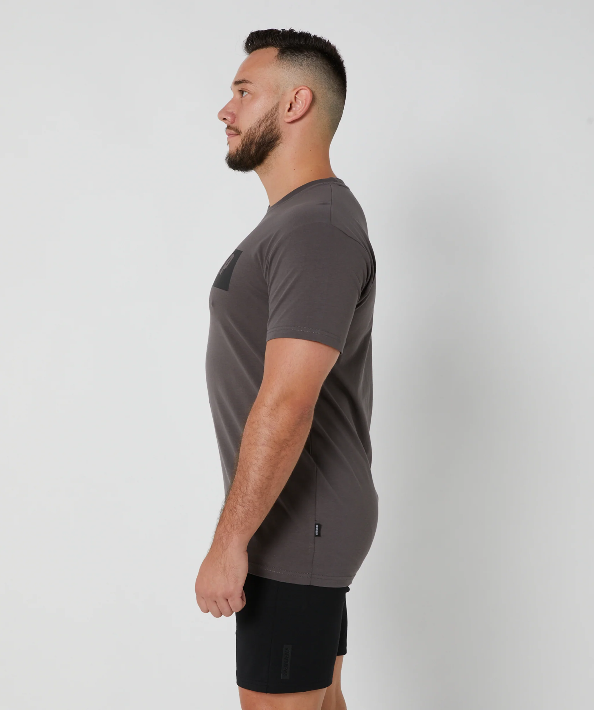 Iconic Block Tee (Charcoal) by OneMoreRep - Image 6