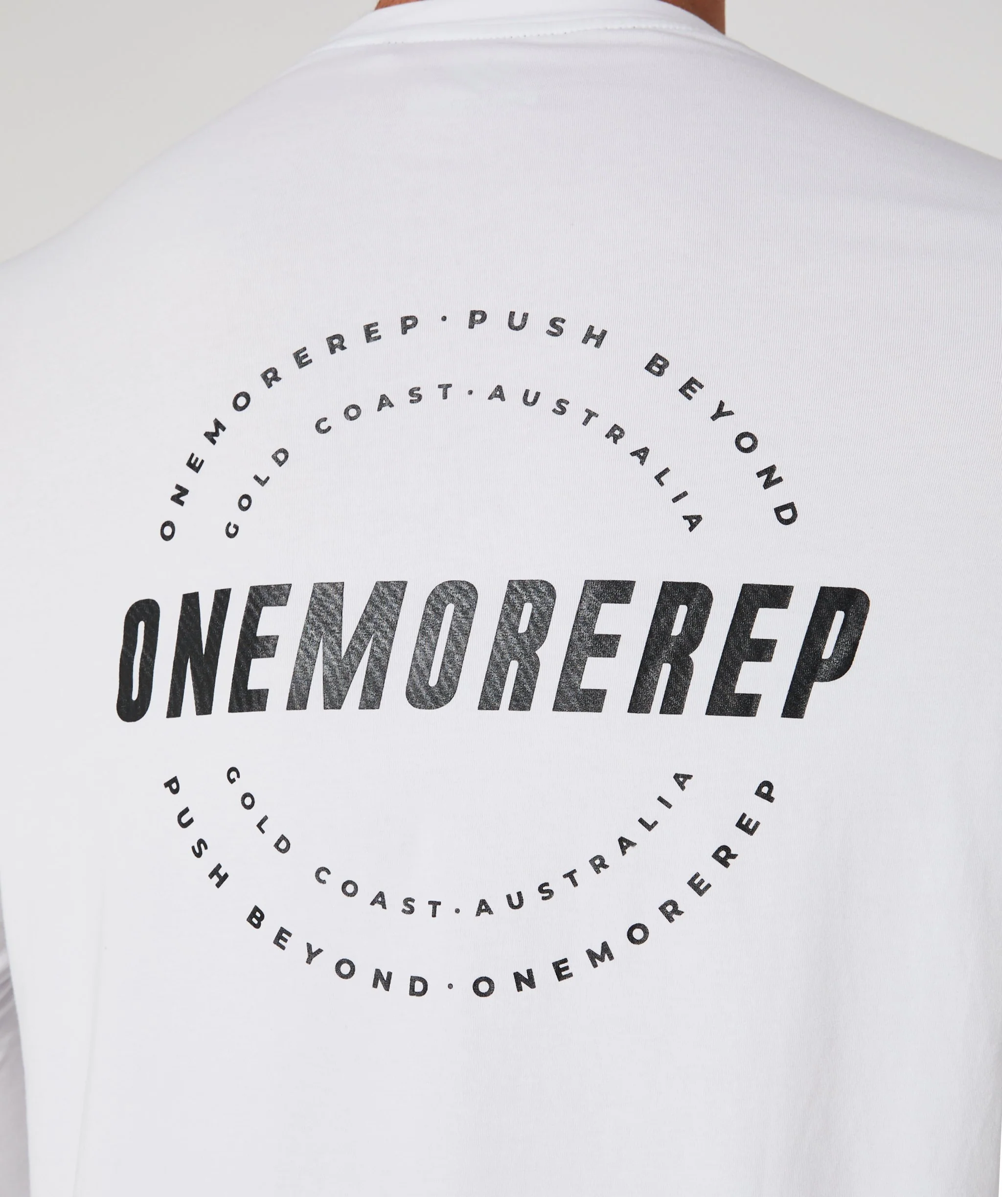 Iconic Fitted Long Sleeve Tee (White) by OneMoreRep - Image 4