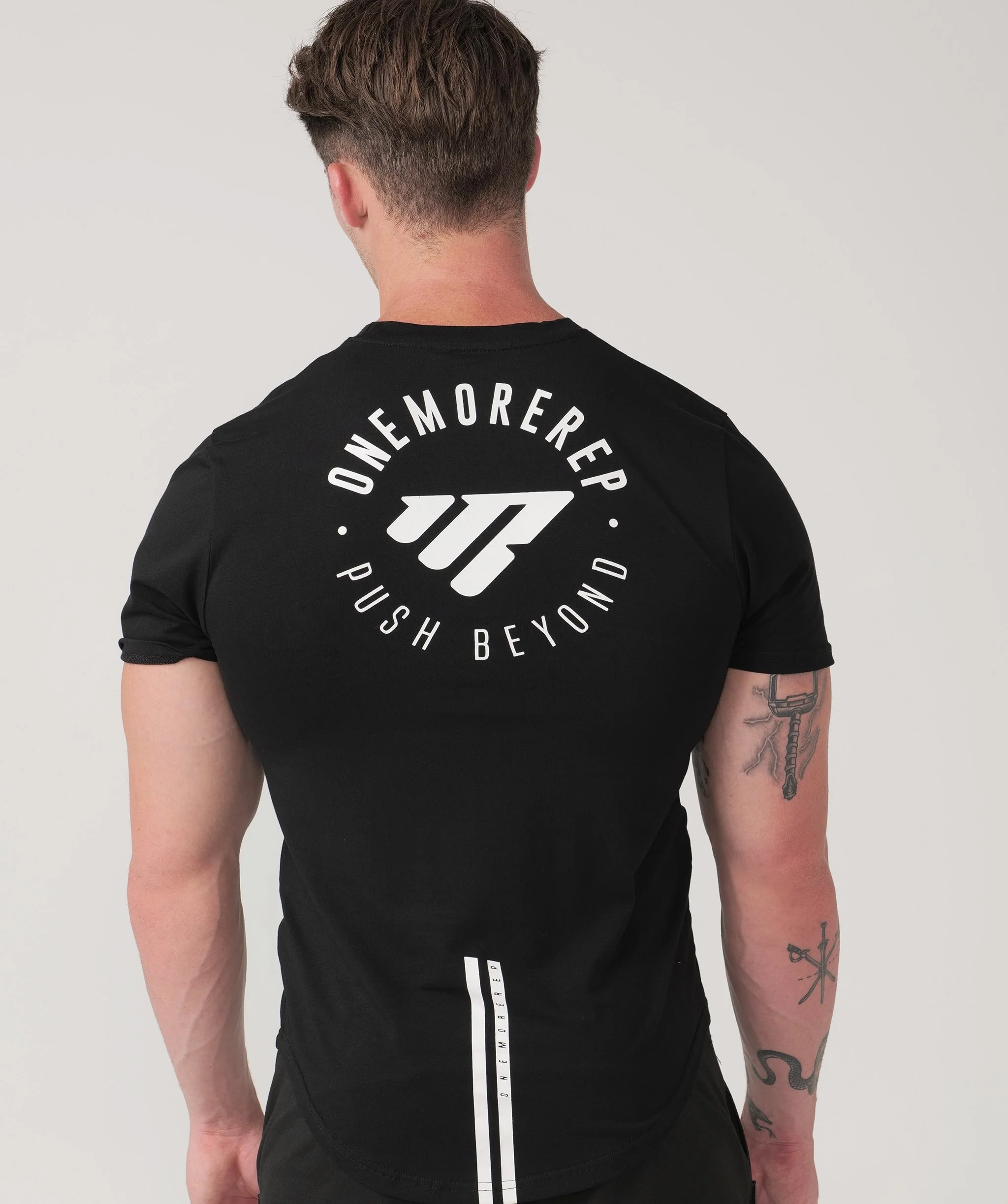 Iconic Max Tee (Black) by OneMoreRep