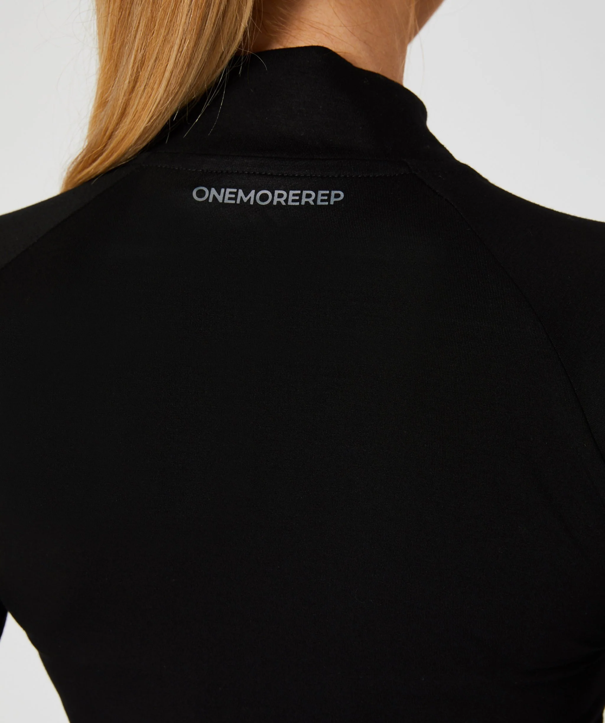 Lightweight Crop 1/4 Zip Jacket (Black) by OneMoreRep - Image 5