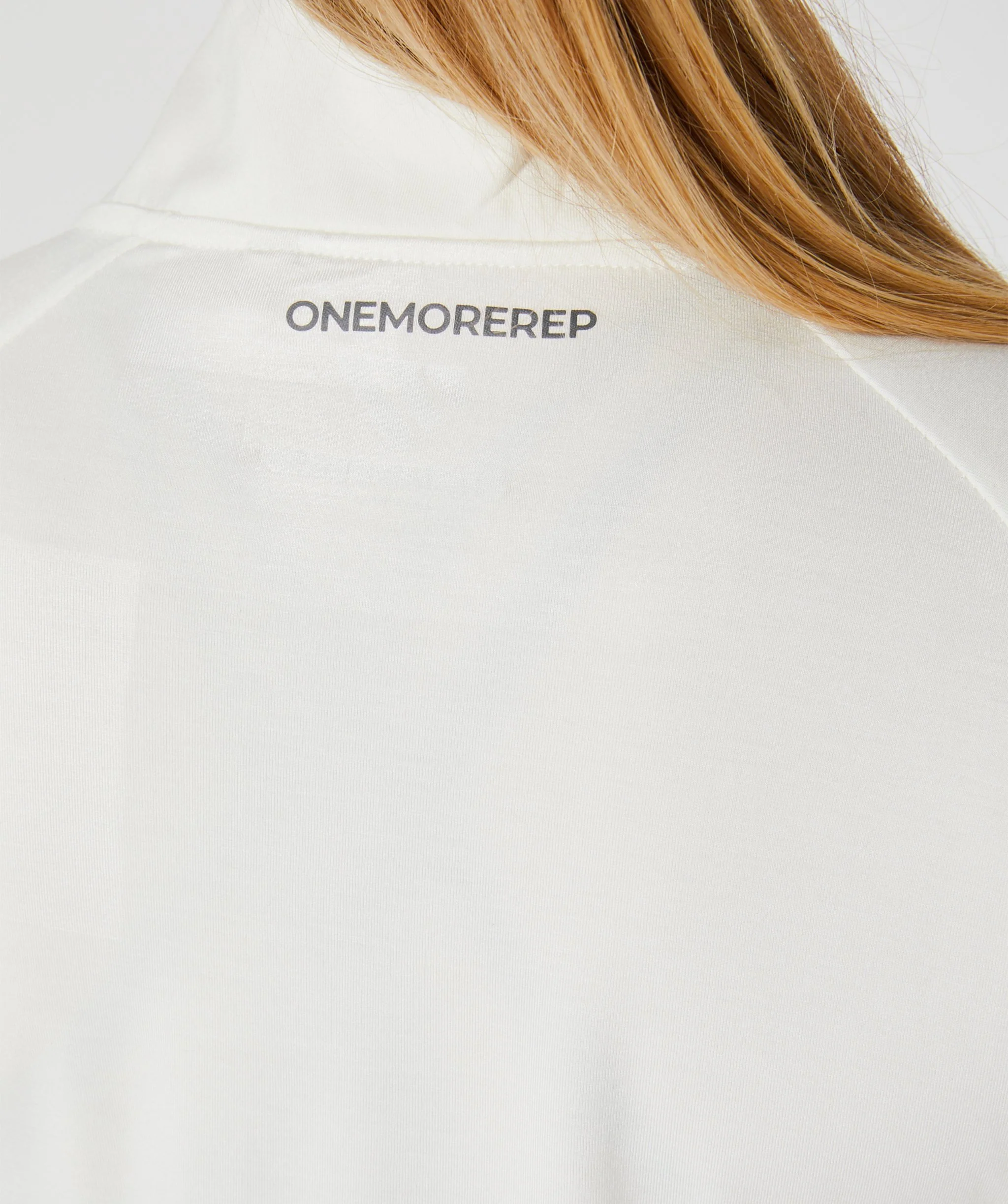 Lightweight Crop 1/4 Zip Jacket (White) by OneMoreRep - Image 6
