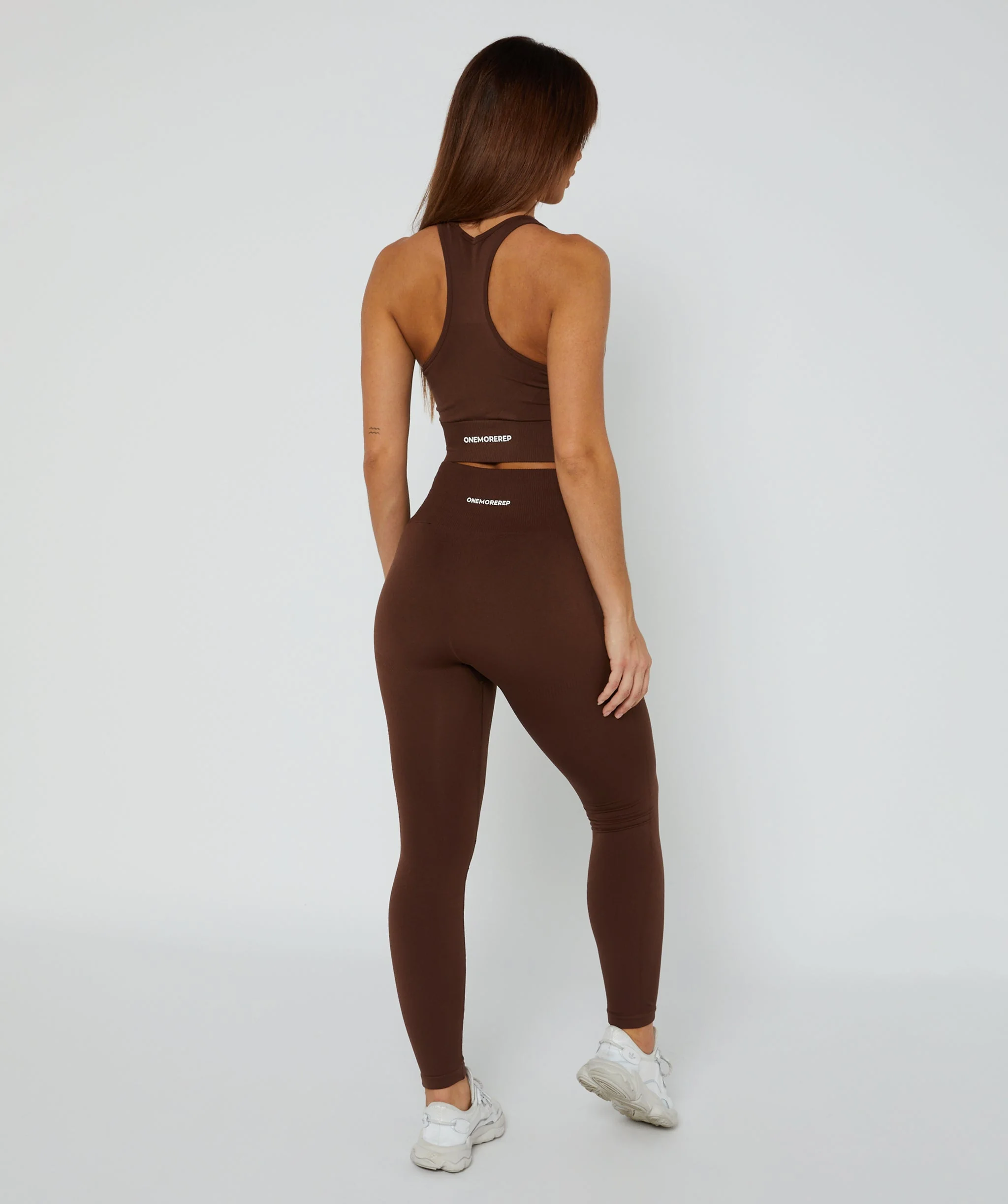Luxe Seamless Leggings - Full Length (Espresso) by OneMoreRep - Image 2
