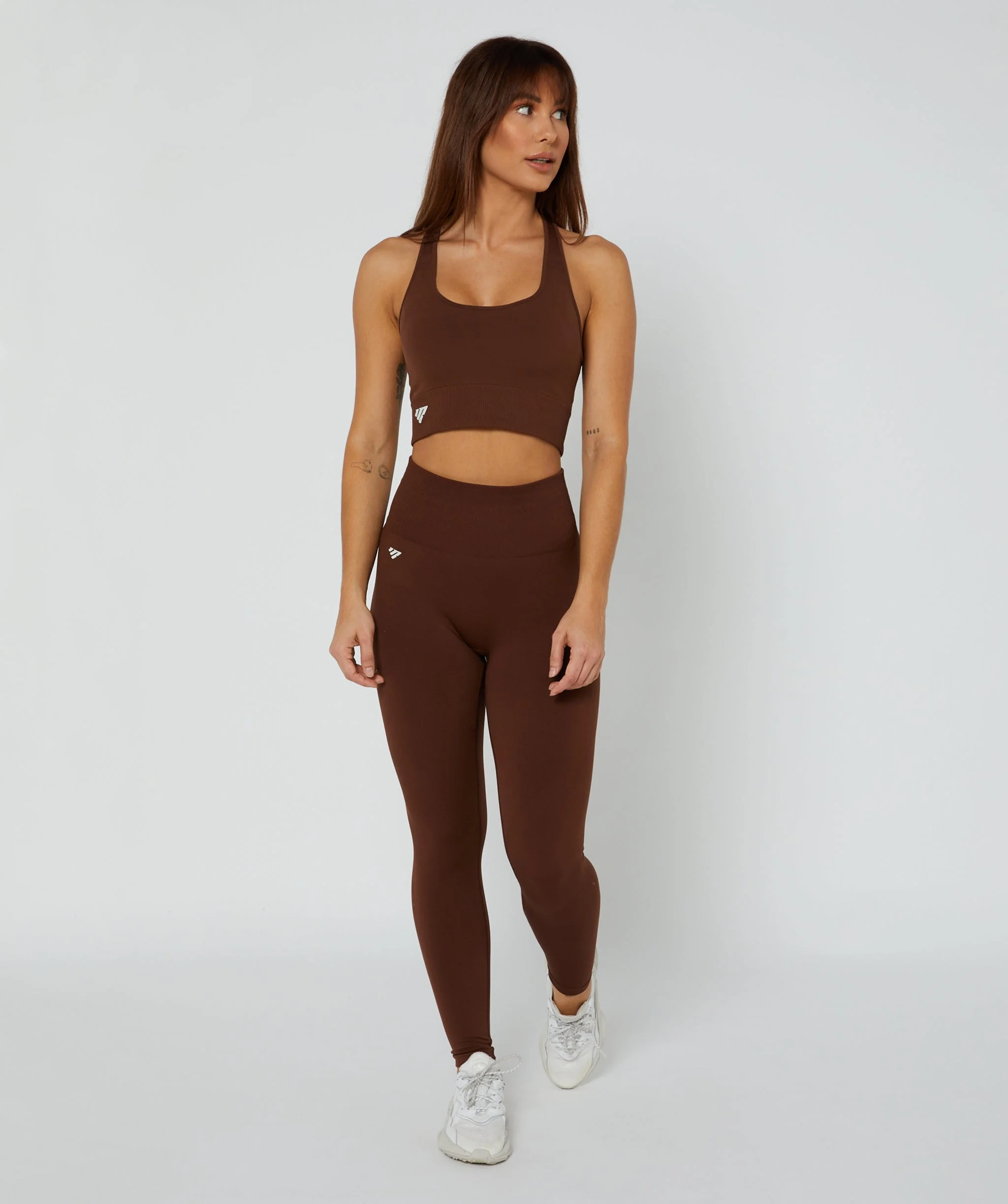 Luxe Seamless Leggings - Full Length (Mocha) by OneMoreRep - Image 3