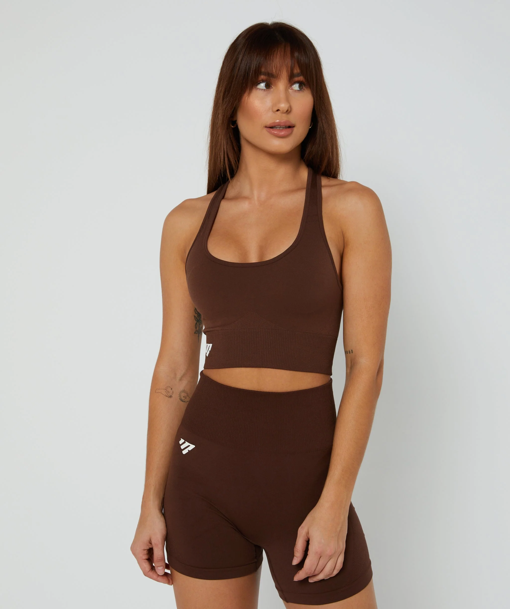 Luxe Seamless Sports Bra (Espresso) by OneMoreRep - Image 4