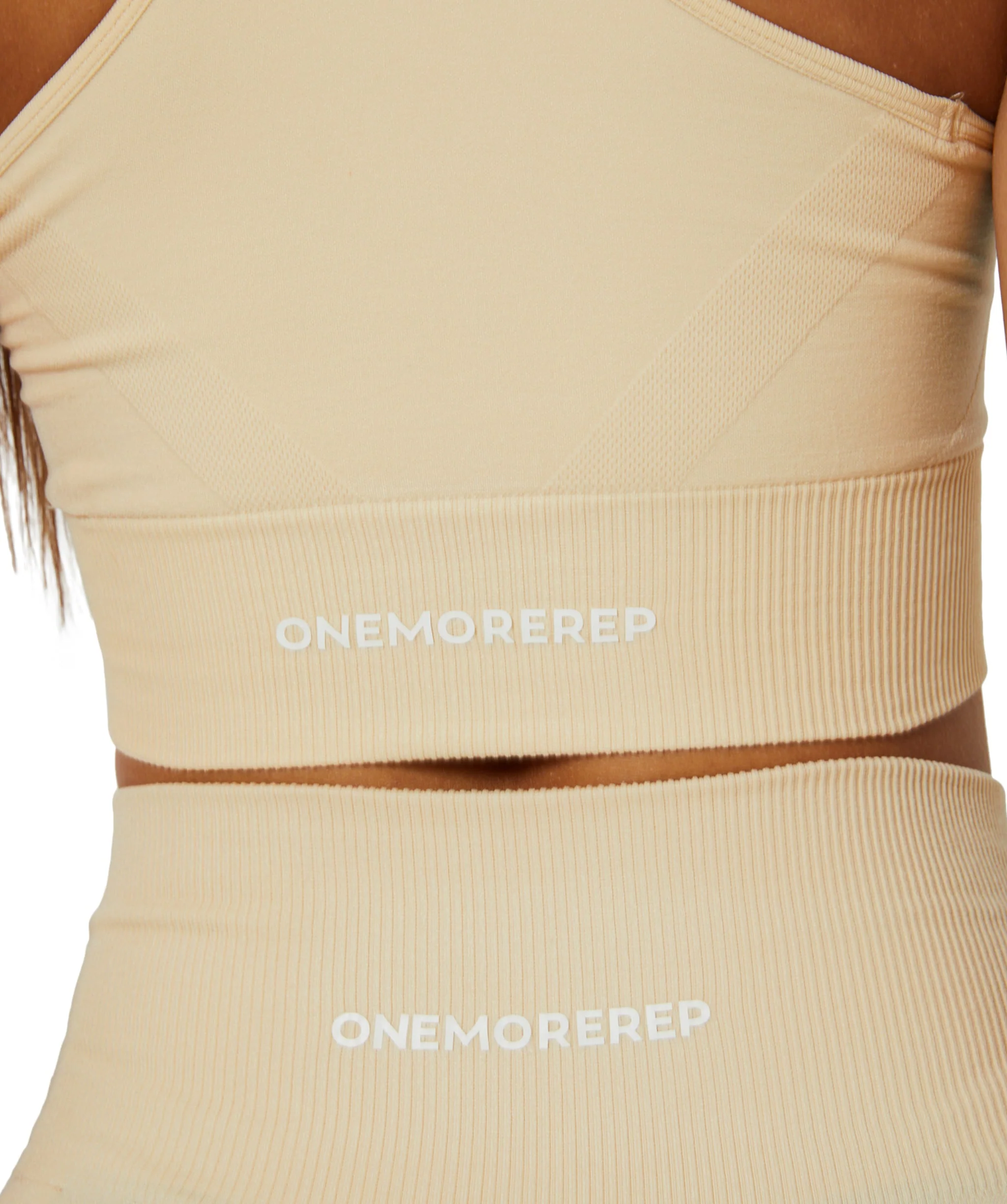 Luxe Seamless Sports Bra (Latte) by OneMoreRep - Image 4