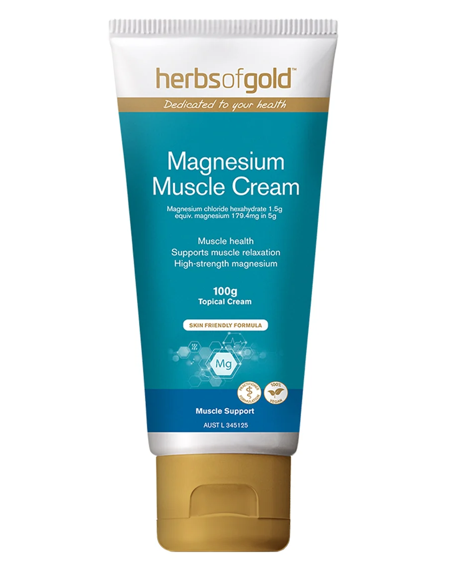 Magnesium Muscle Cream by Herbs of Gold