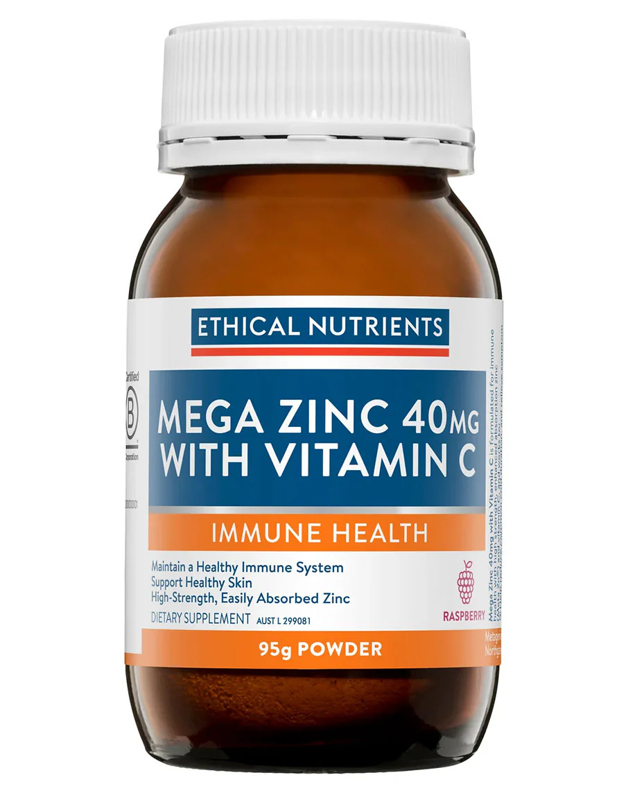 Mega Zinc 40mg Powder by Ethical Nutrients
