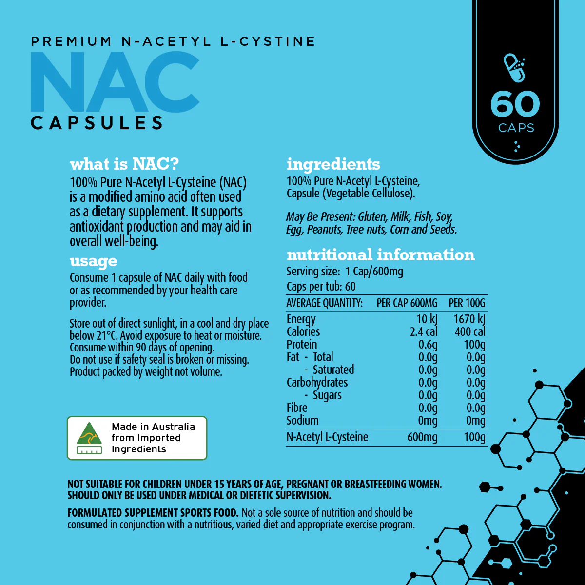 NAC (Capsules) by White Wolf Nutrition - Image 2