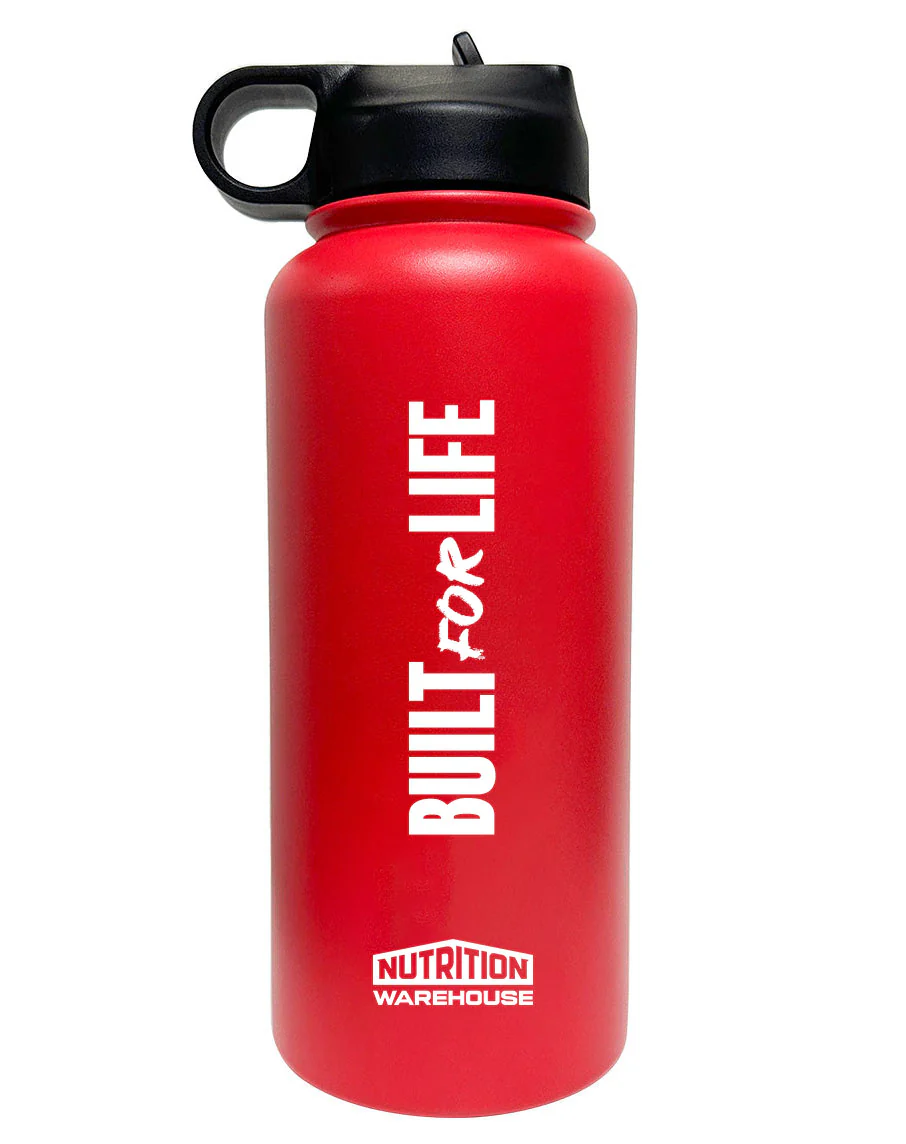 New Stainless Steel Drink Bottle (Built For Life) by Nutrition Warehouse