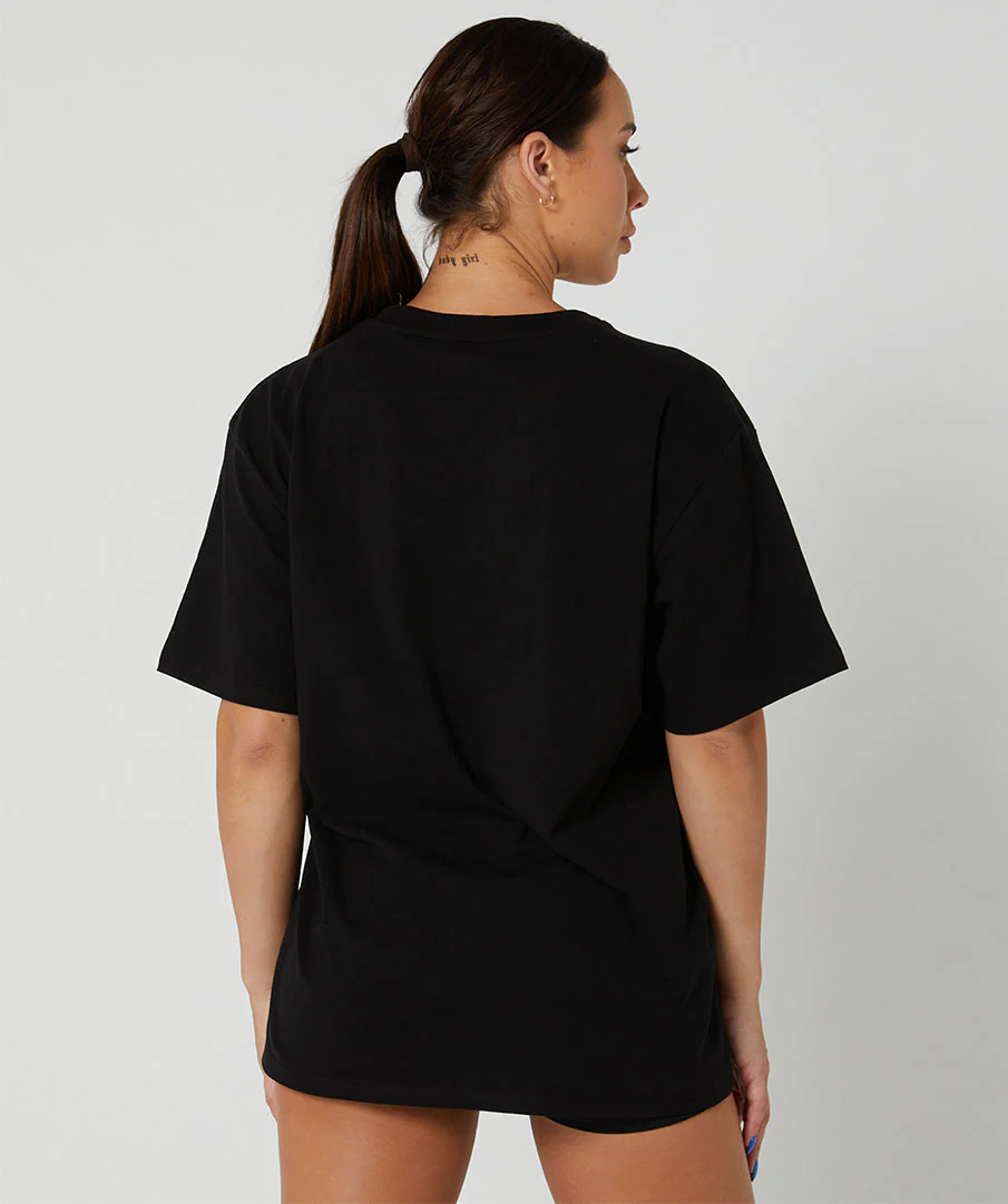 Oversized Pump Unisex Tee Black/Candy Pink by OneMoreRep - Image 7