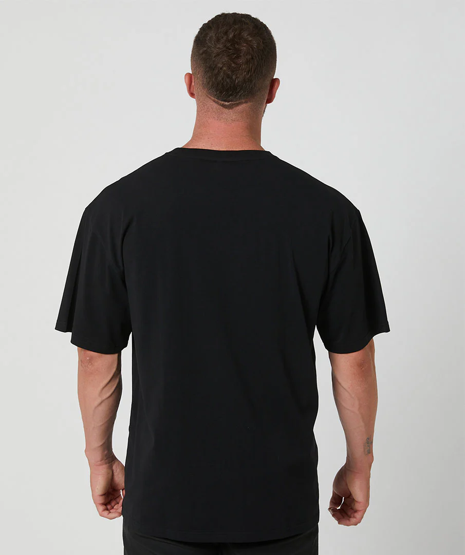 Oversized Pump Unisex Tee Black/Crimson by OneMoreRep - Image 5