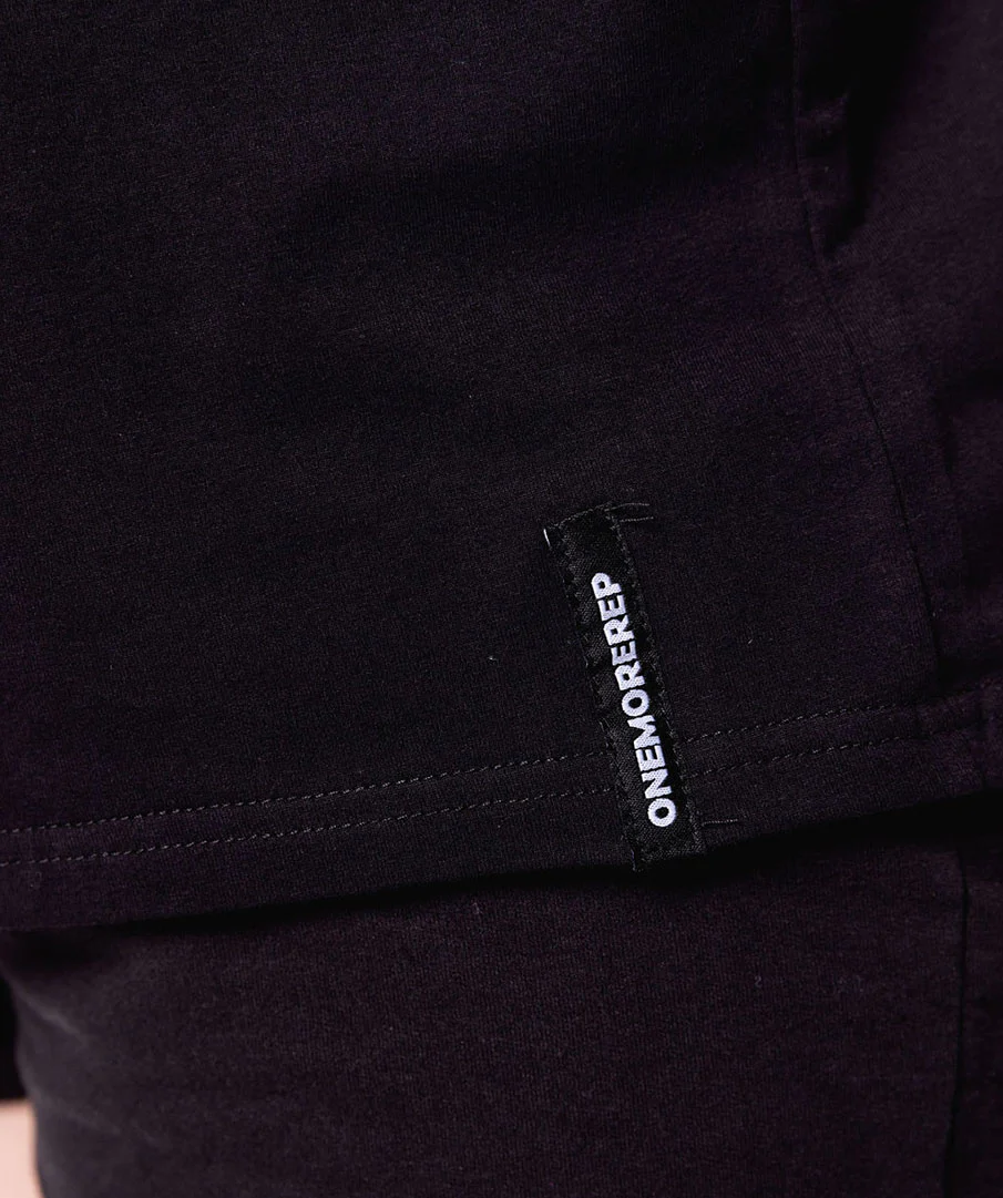 Oversized Pump Unisex Tee Black/Grape by OneMoreRep - Image 7
