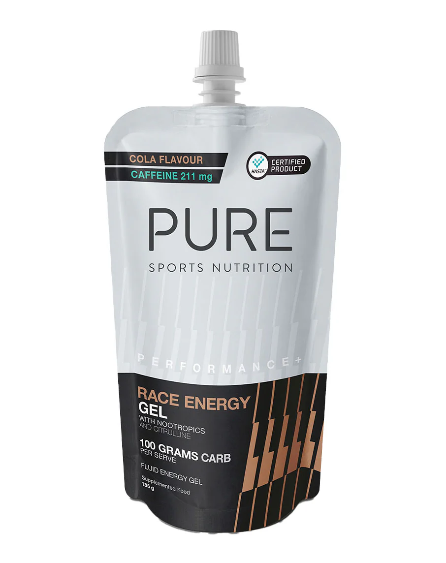 Performance + Race Energy Gel 100g Carb (Caffeine) by Pure Sports Nutrition - Image 2