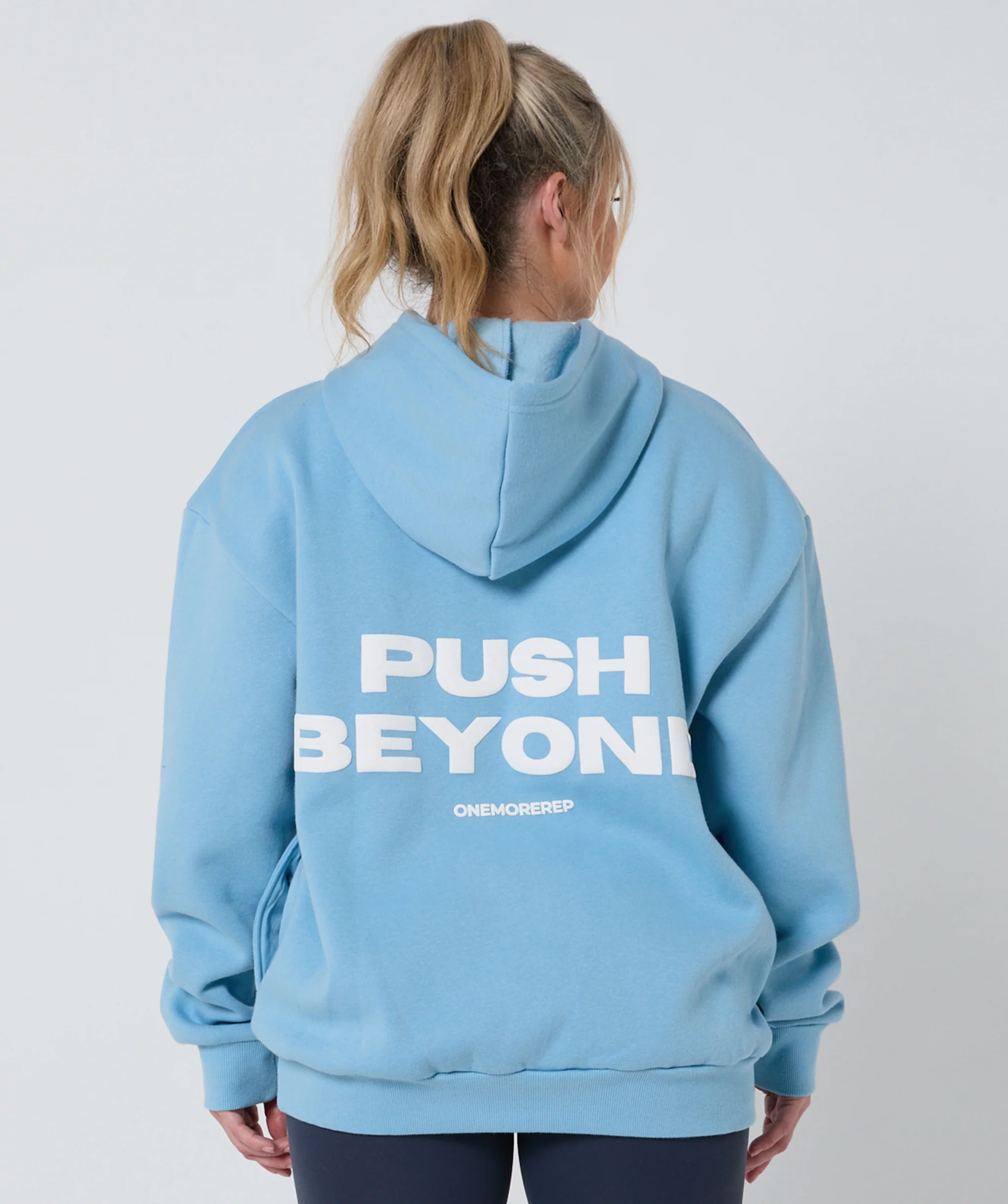 Push Beyond Oversize Hoodie Ice Blue by OneMoreRep - Image 3