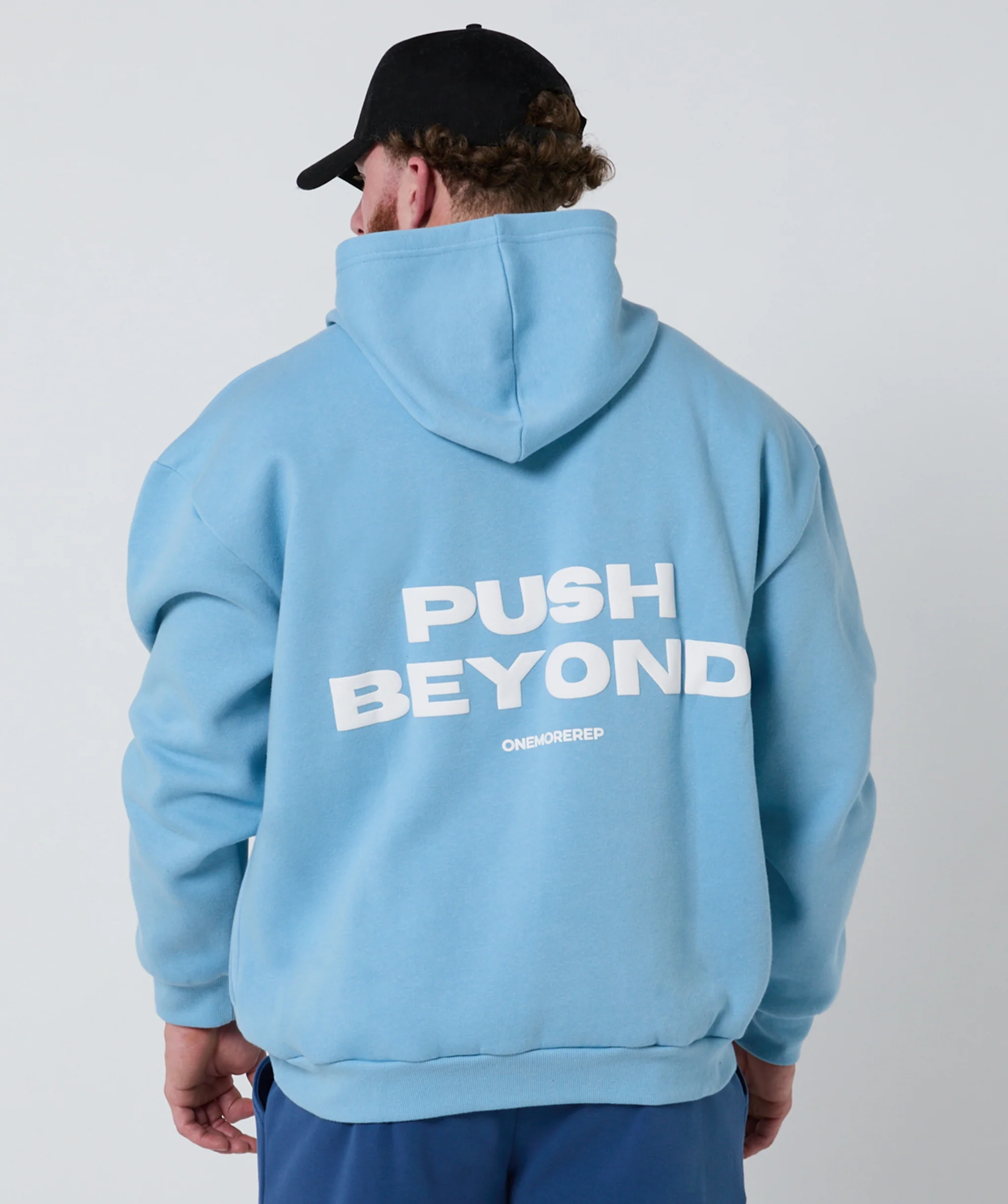 Push Beyond Oversize Hoodie Ice Blue by OneMoreRep - Image 4