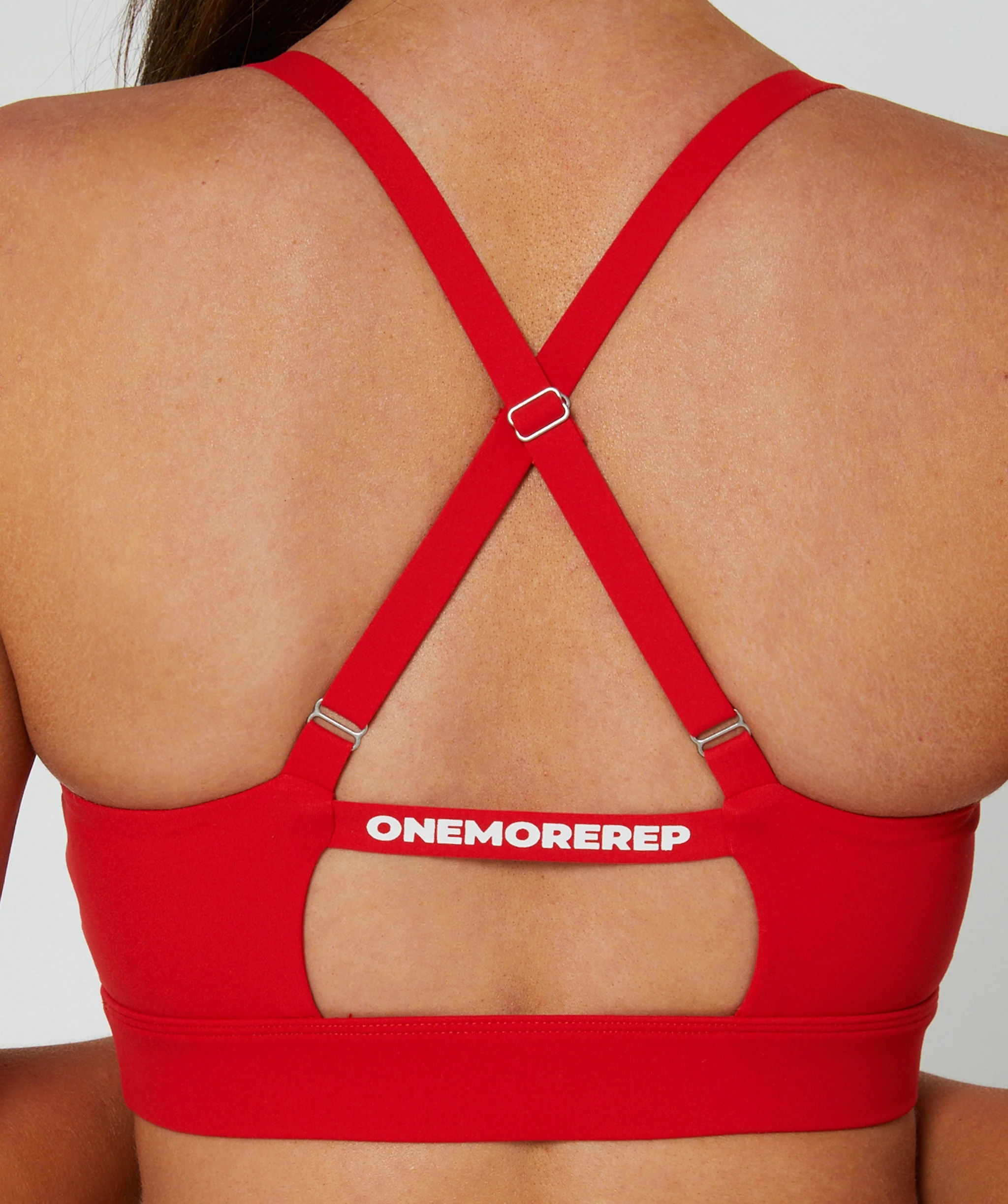 Sleek Keyhole Bra (Red) by OneMoreRep - Image 2