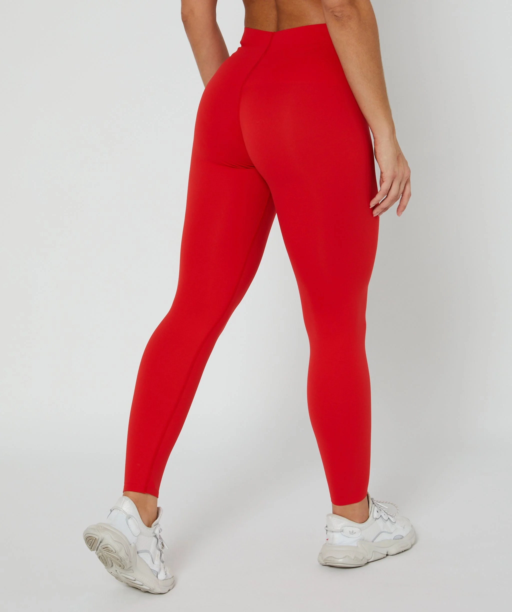 Sleek Leggings - Full Length (Red) by OneMoreRep - Image 3