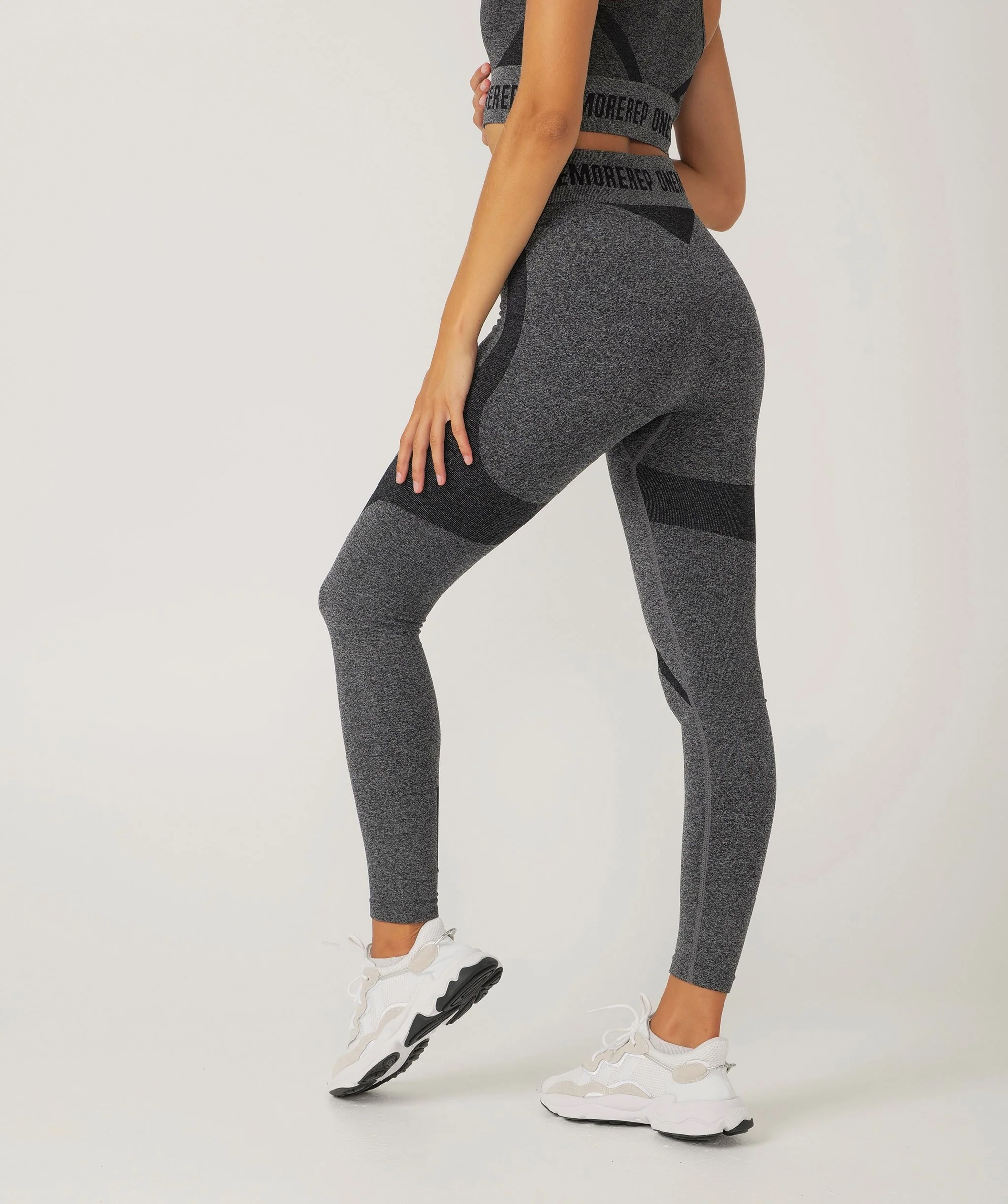 True Seamless Full Length Leggings (Black) by OneMoreRep
