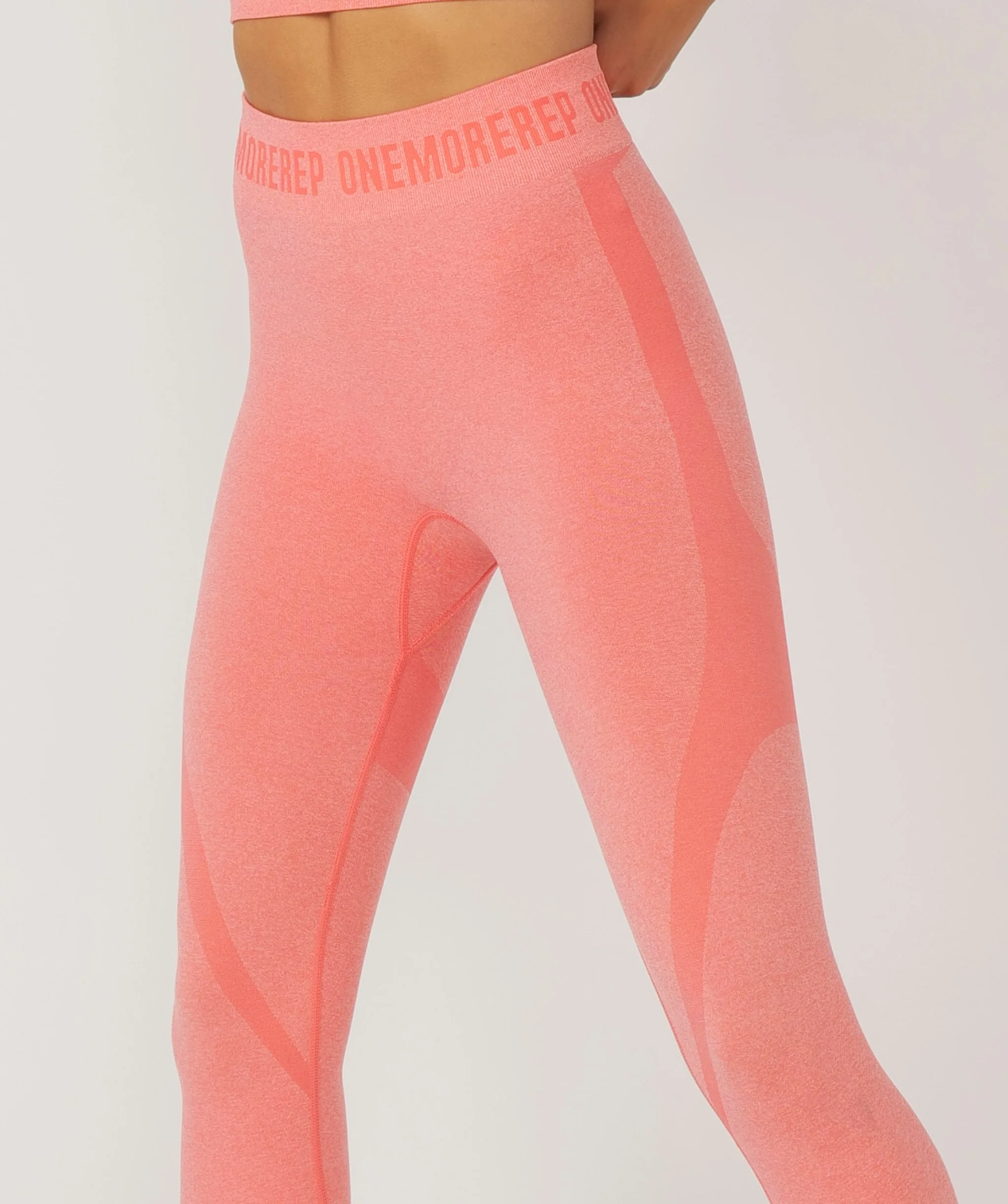 True Seamless Full Length Leggings (Coral Pink) by OneMoreRep